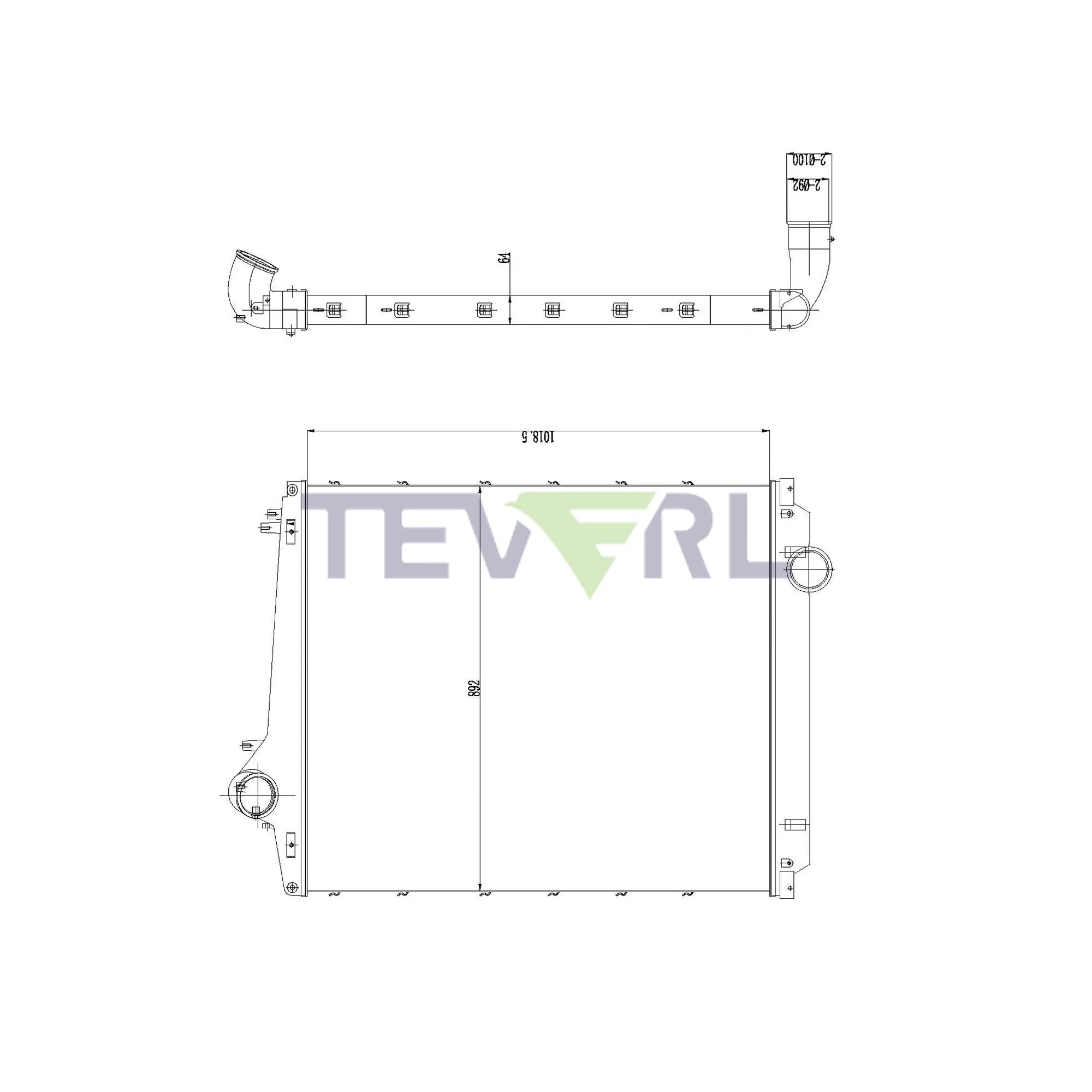 10402015 Volvo Charge Air Cooler