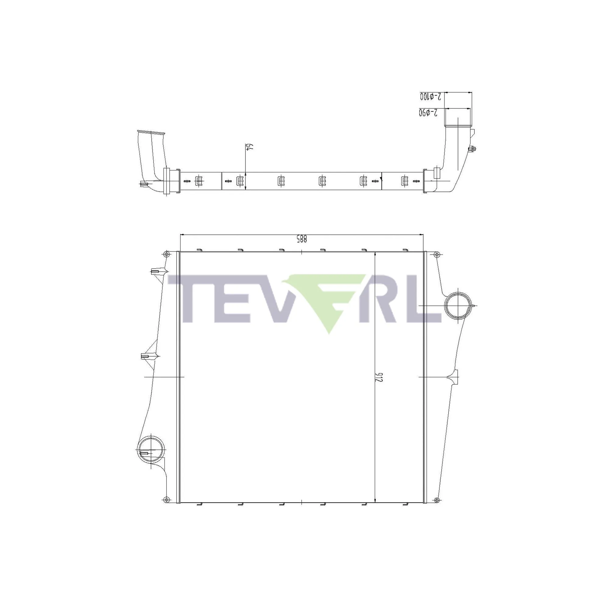 10402007 Volvo Charge Air Cooler
