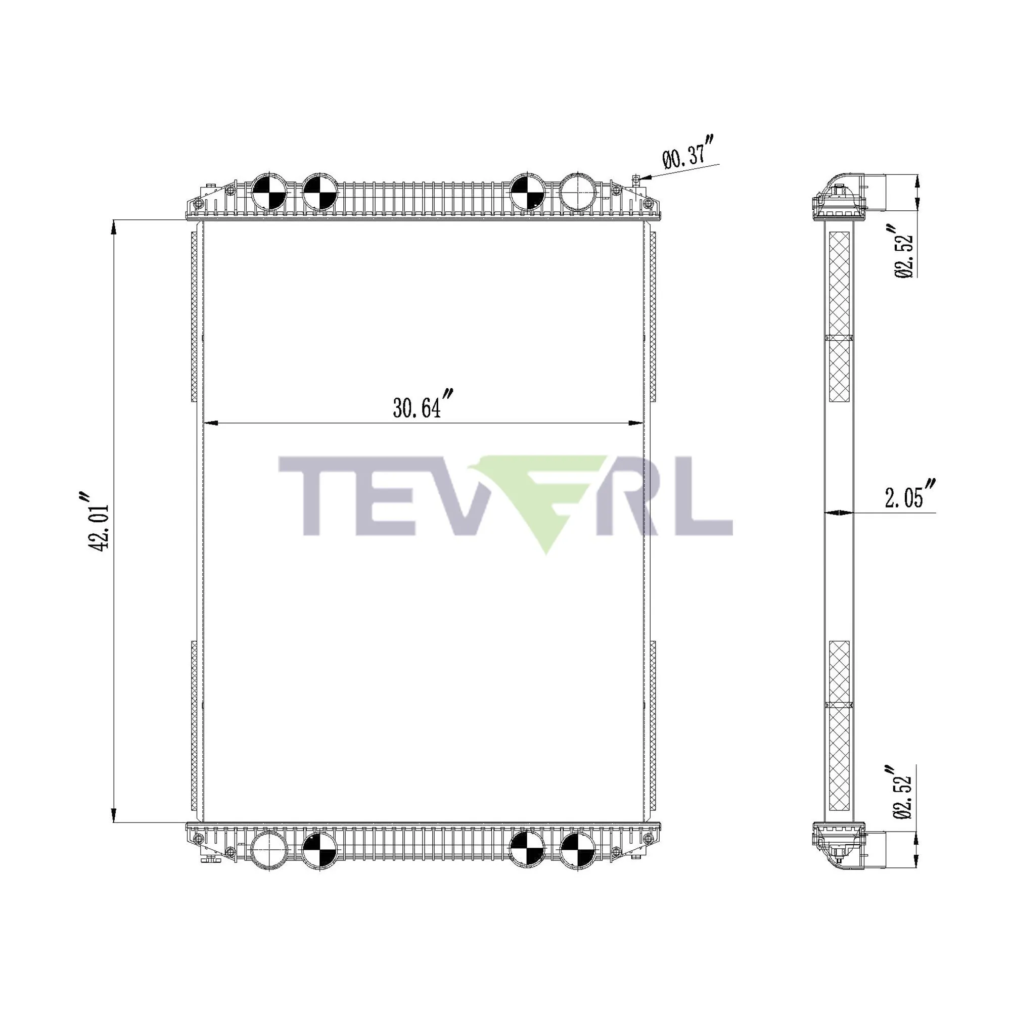 10101003 FREIGHTLINER RADIATOR