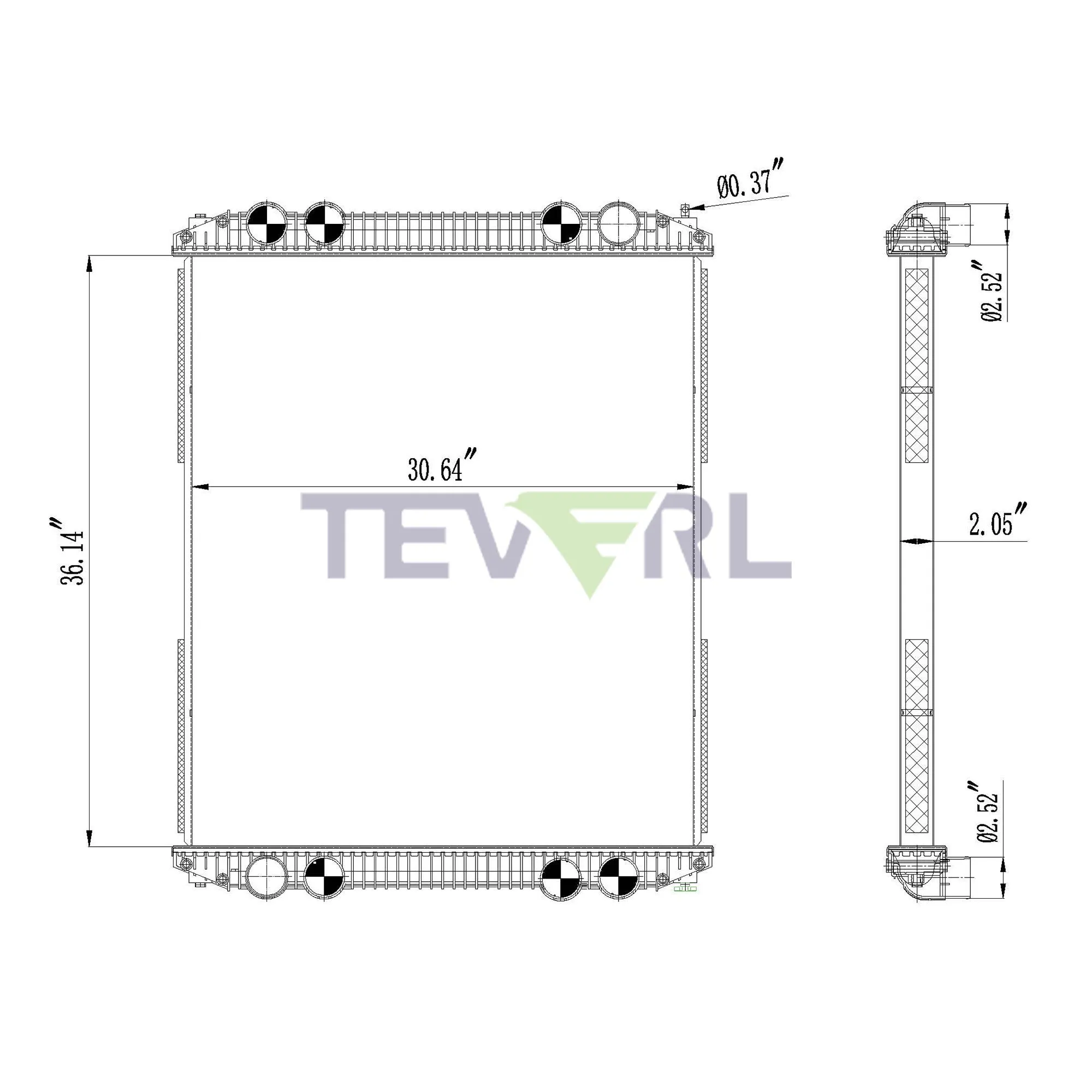 10101008 FREIGHTLINER RADIATOR