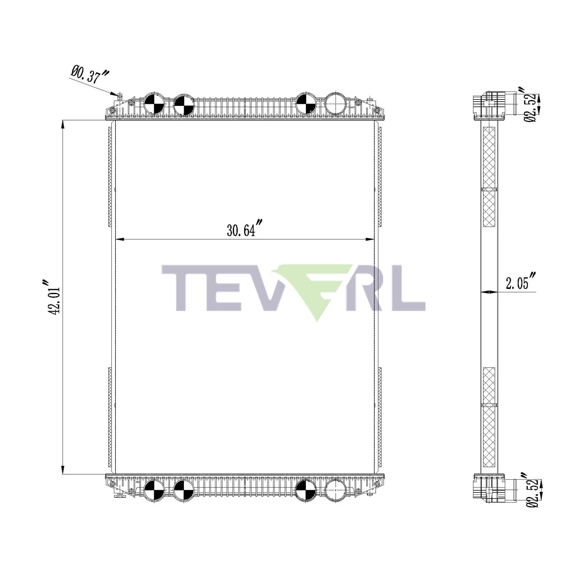10101001 FREIGHTLINER RADIATOR