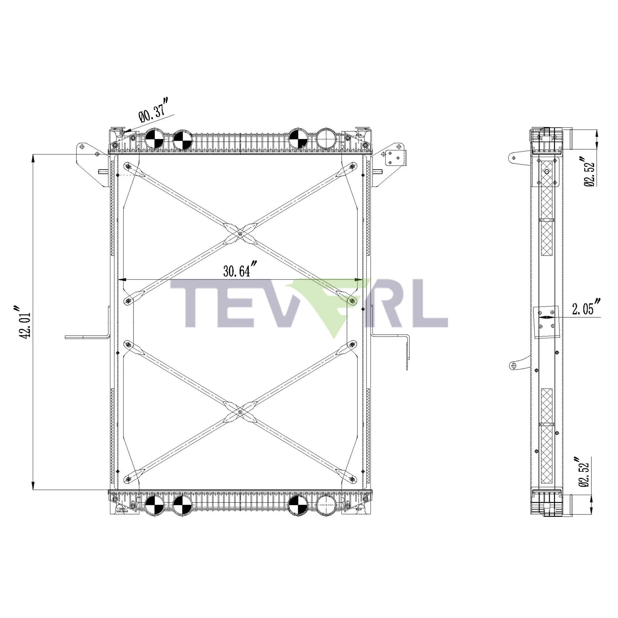 10101002 FREIGHTLINER RADIATOR
