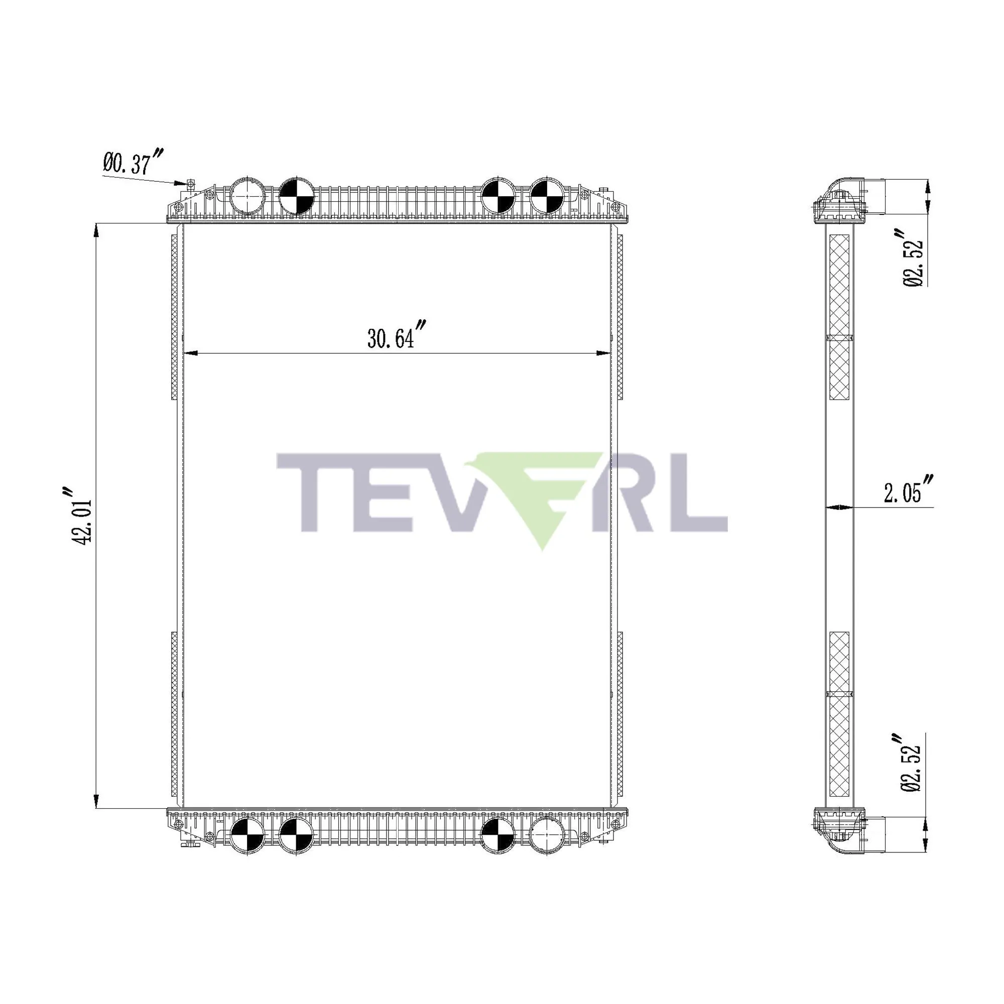 10101004 FREIGHTLINER RADIATOR