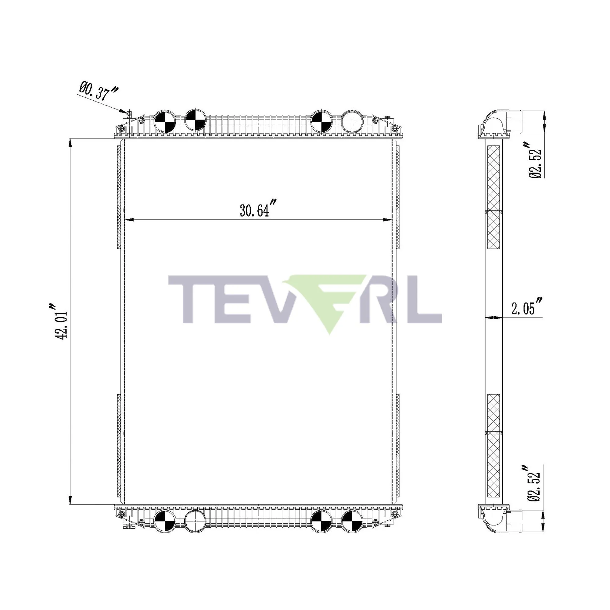 10101005 FREIGHTLINER RADIATOR