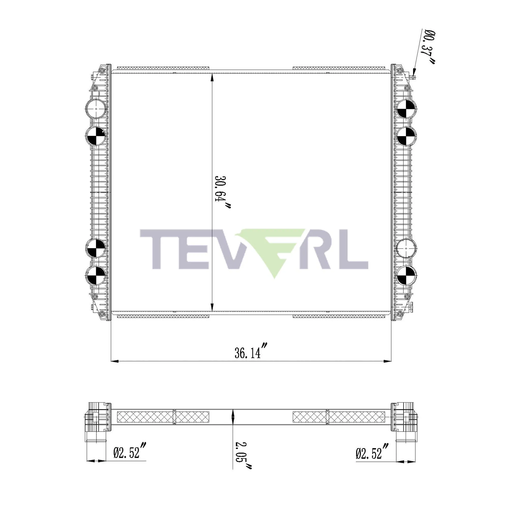 10101006 FREIGHTLINER RADIATOR
