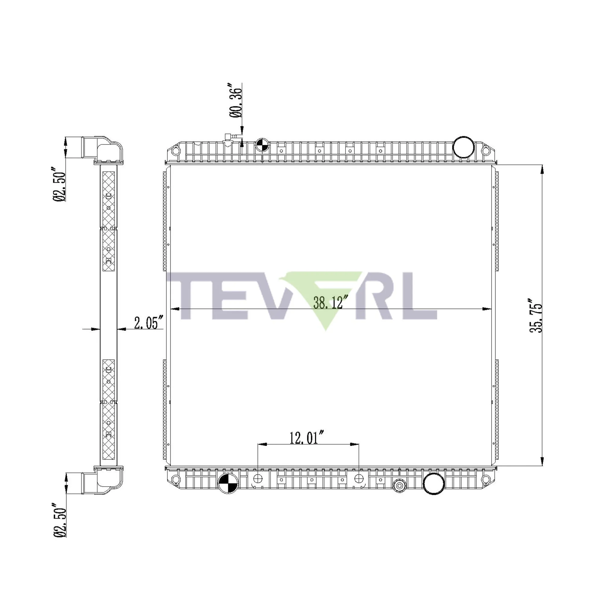 10101009 FREIGHTLINER RADIATOR