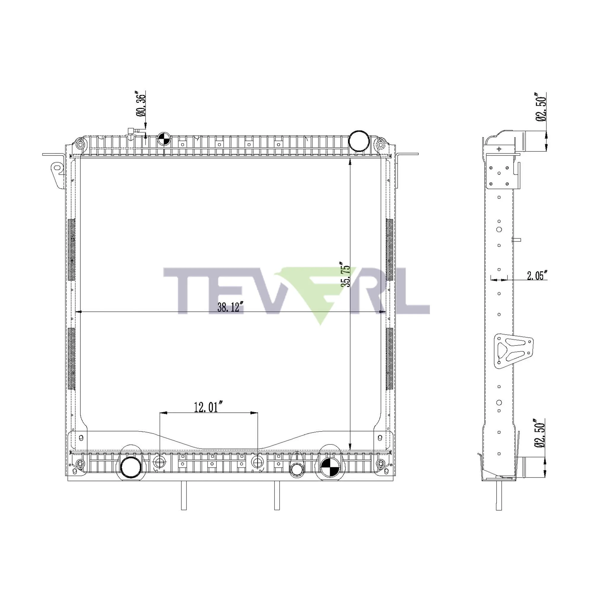 10101011 FREIGHTLINER RADIATOR