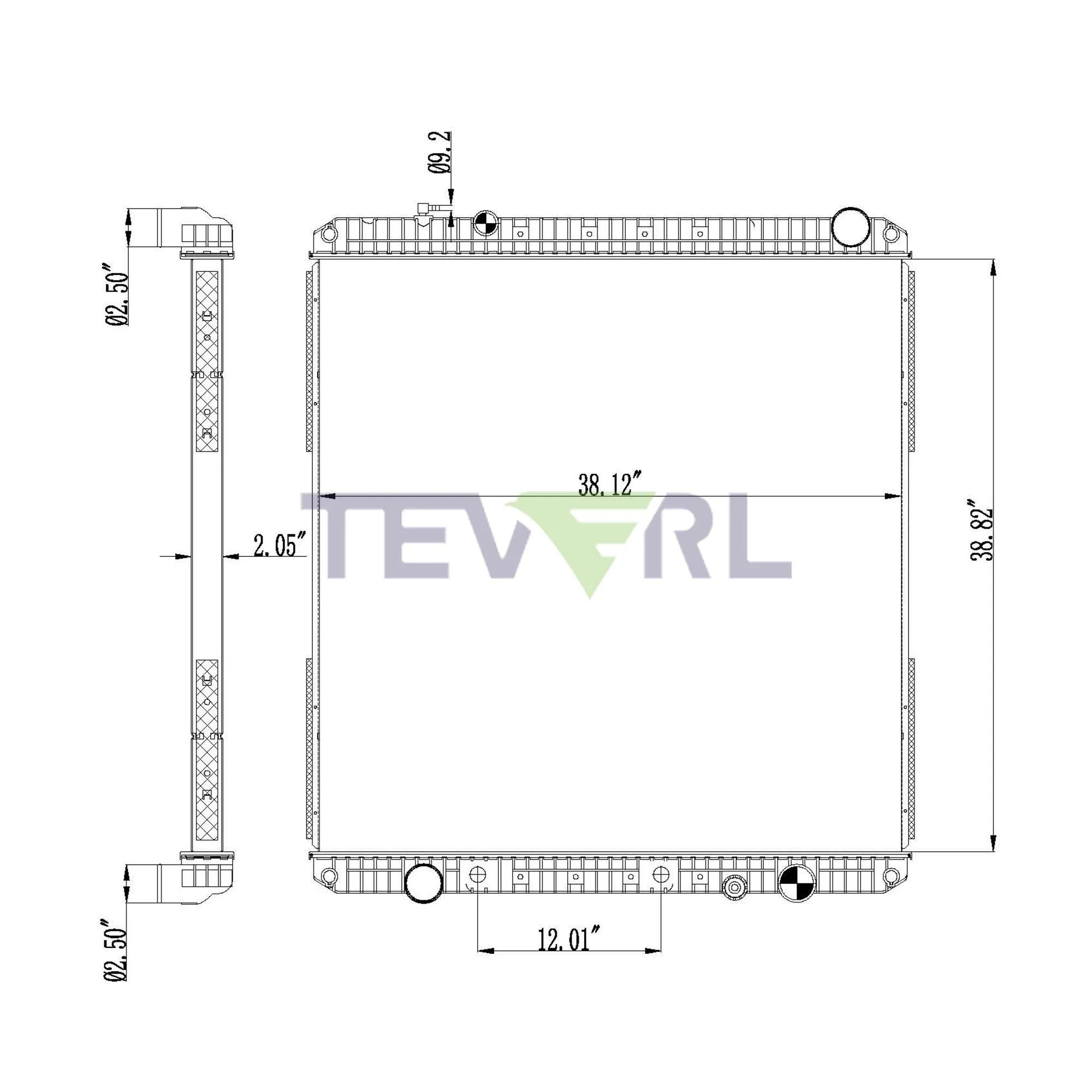 10101015 FREIGHTLINER RADIATOR
