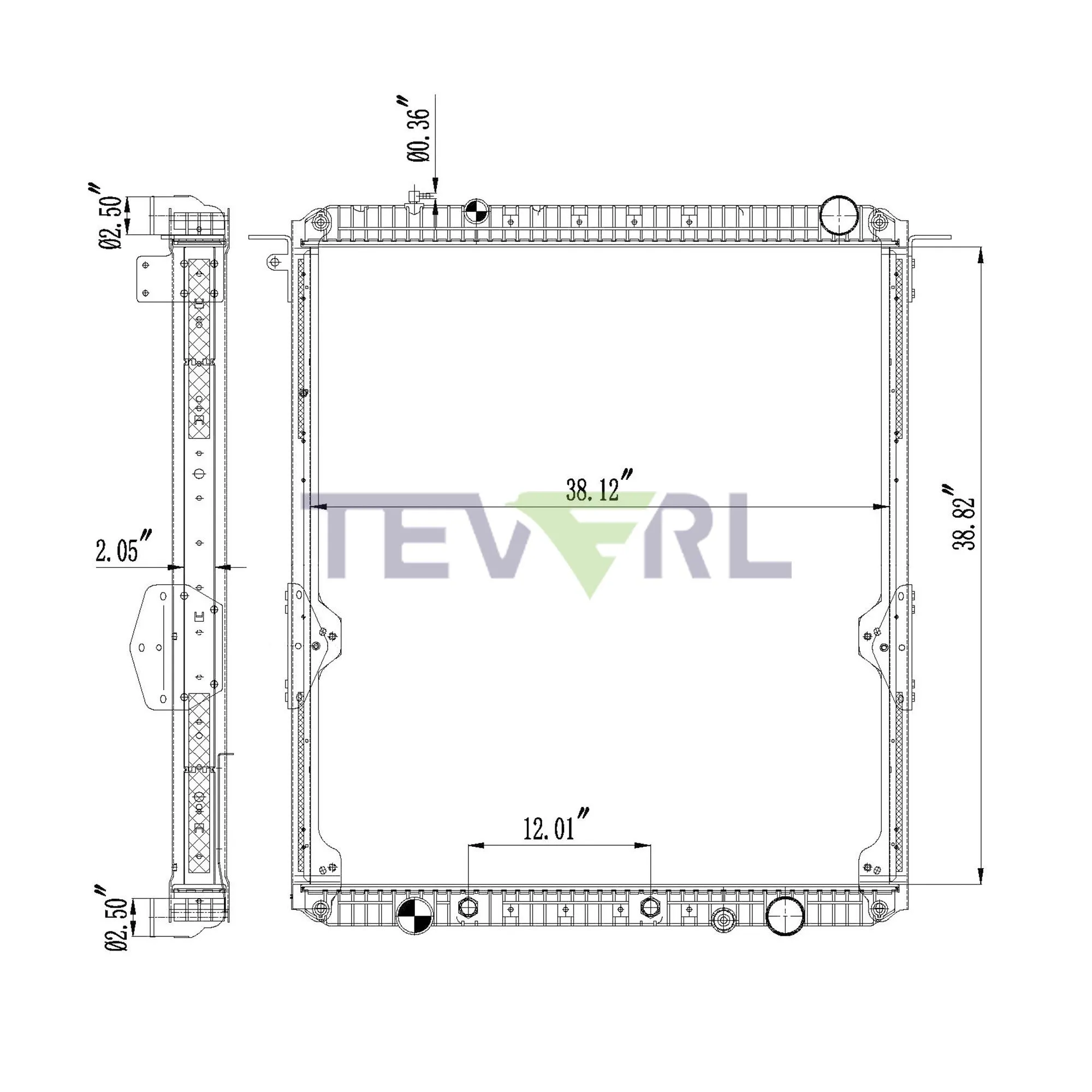 10101017 FREIGHTLINER RADIATOR