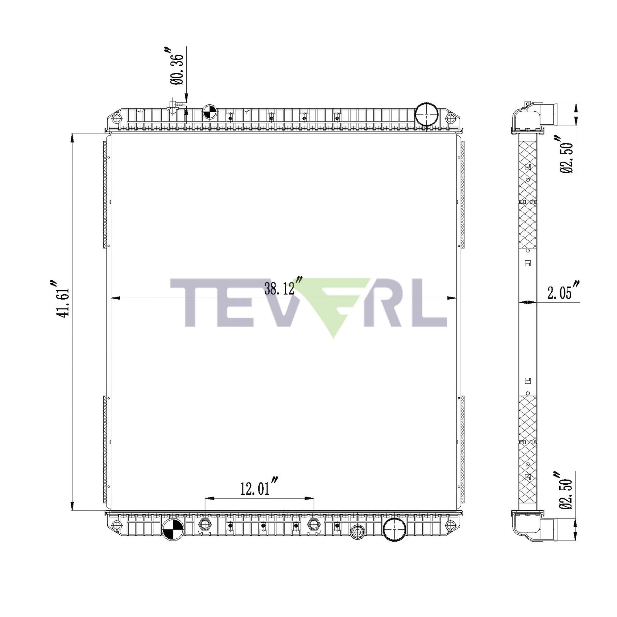10101020 FREIGHTLINER RADIATOR