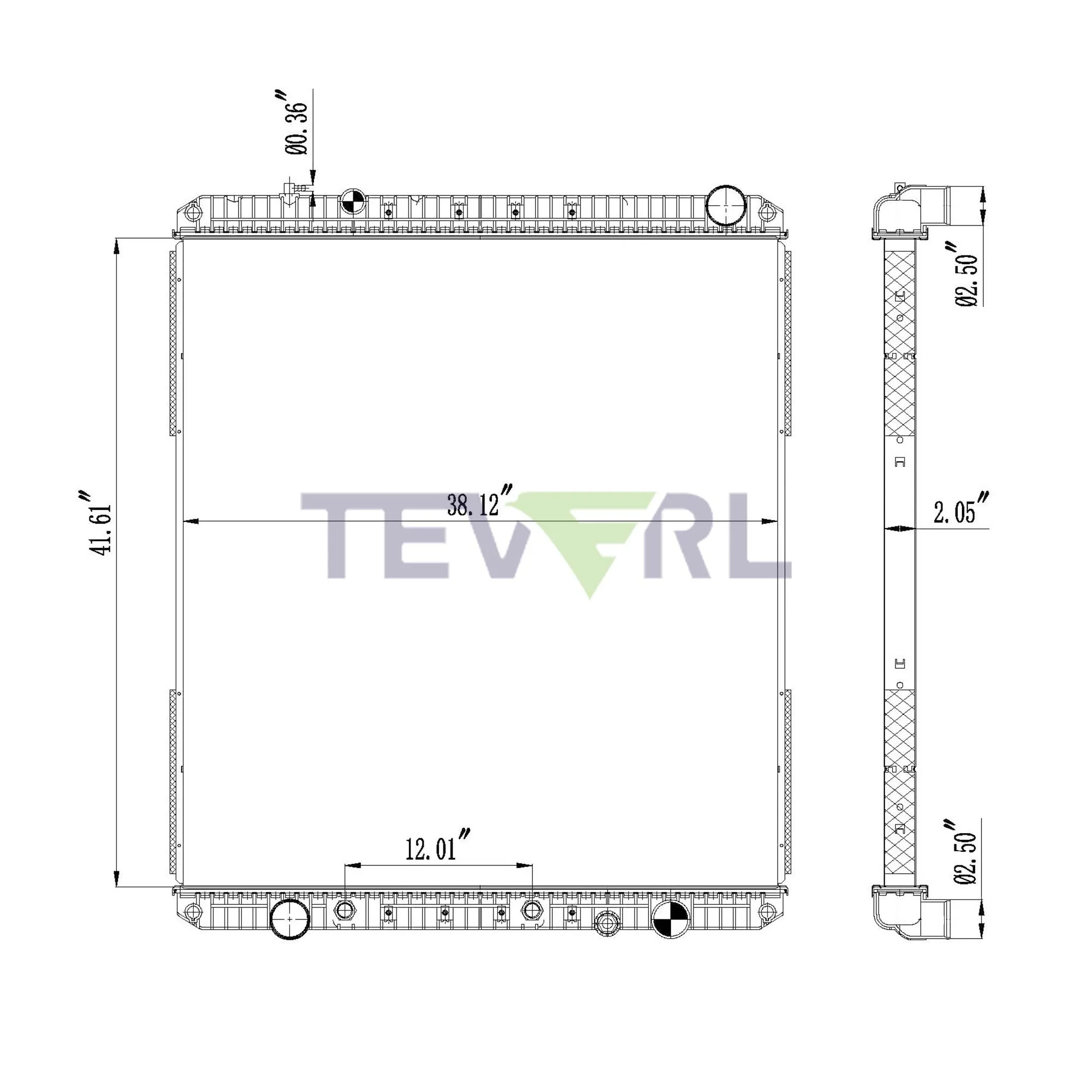 10101021 FREIGHTLINER RADIATOR