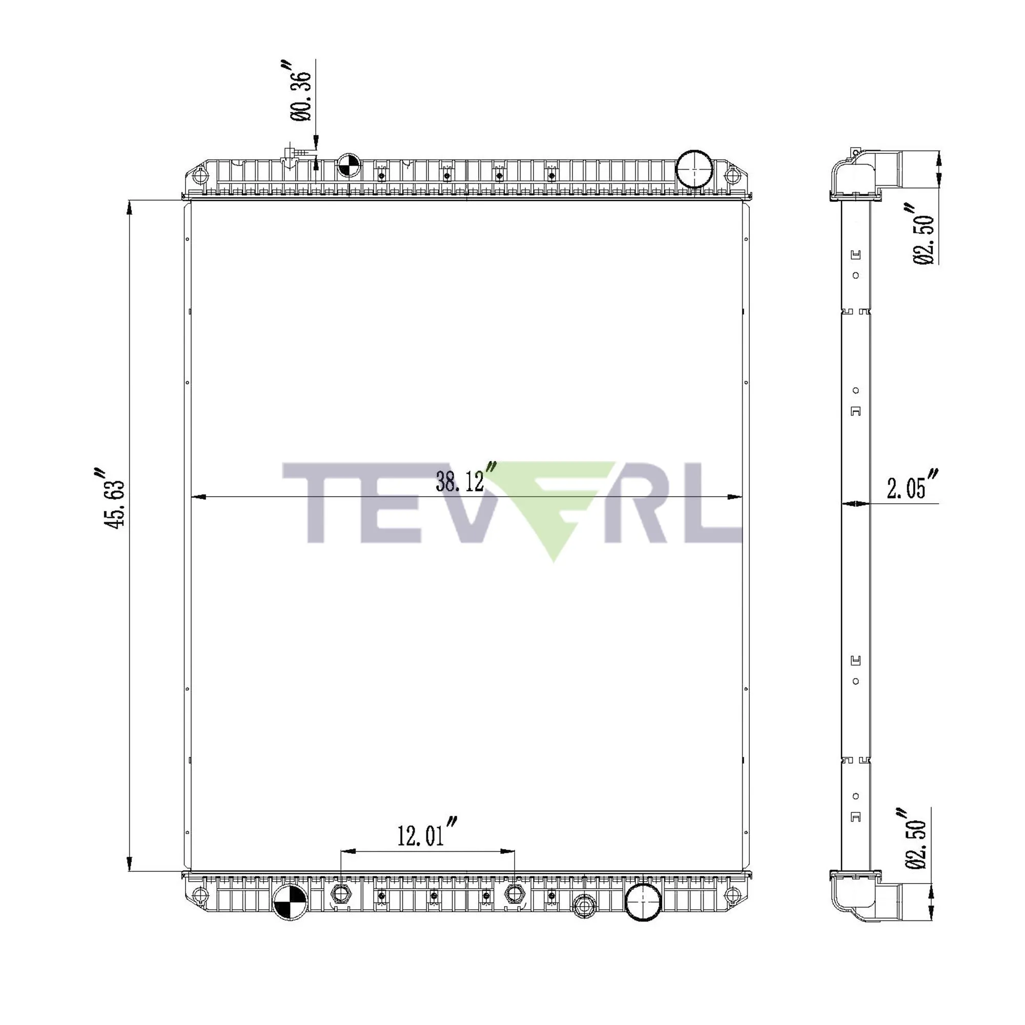 10101023 FREIGHTLINER RADIATOR