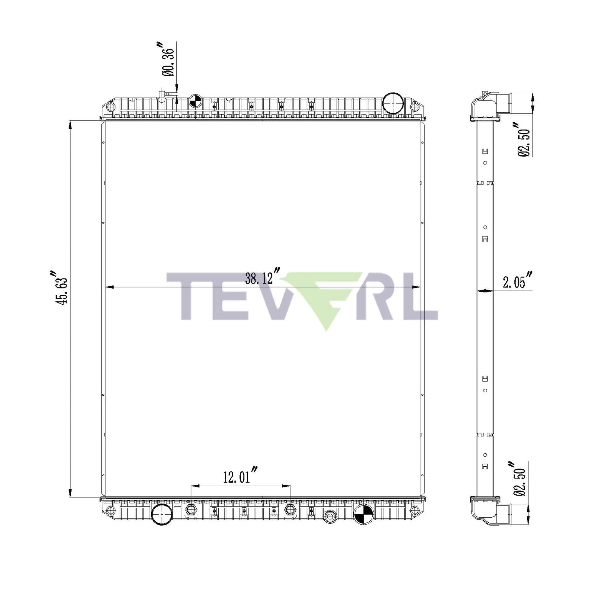 10101024 FREIGHTLINER RADIATOR