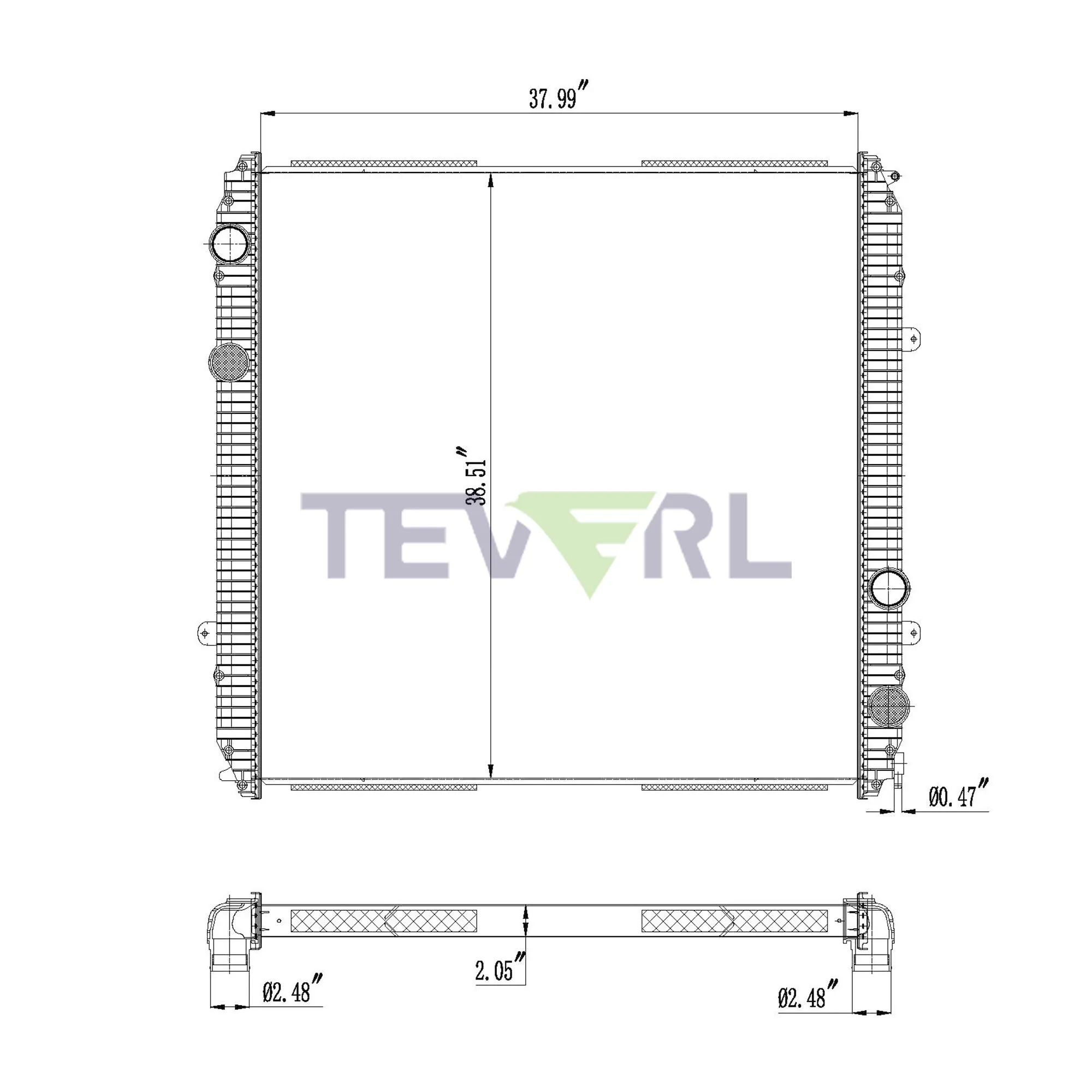 10101026 FREIGHTLINER RADIATOR