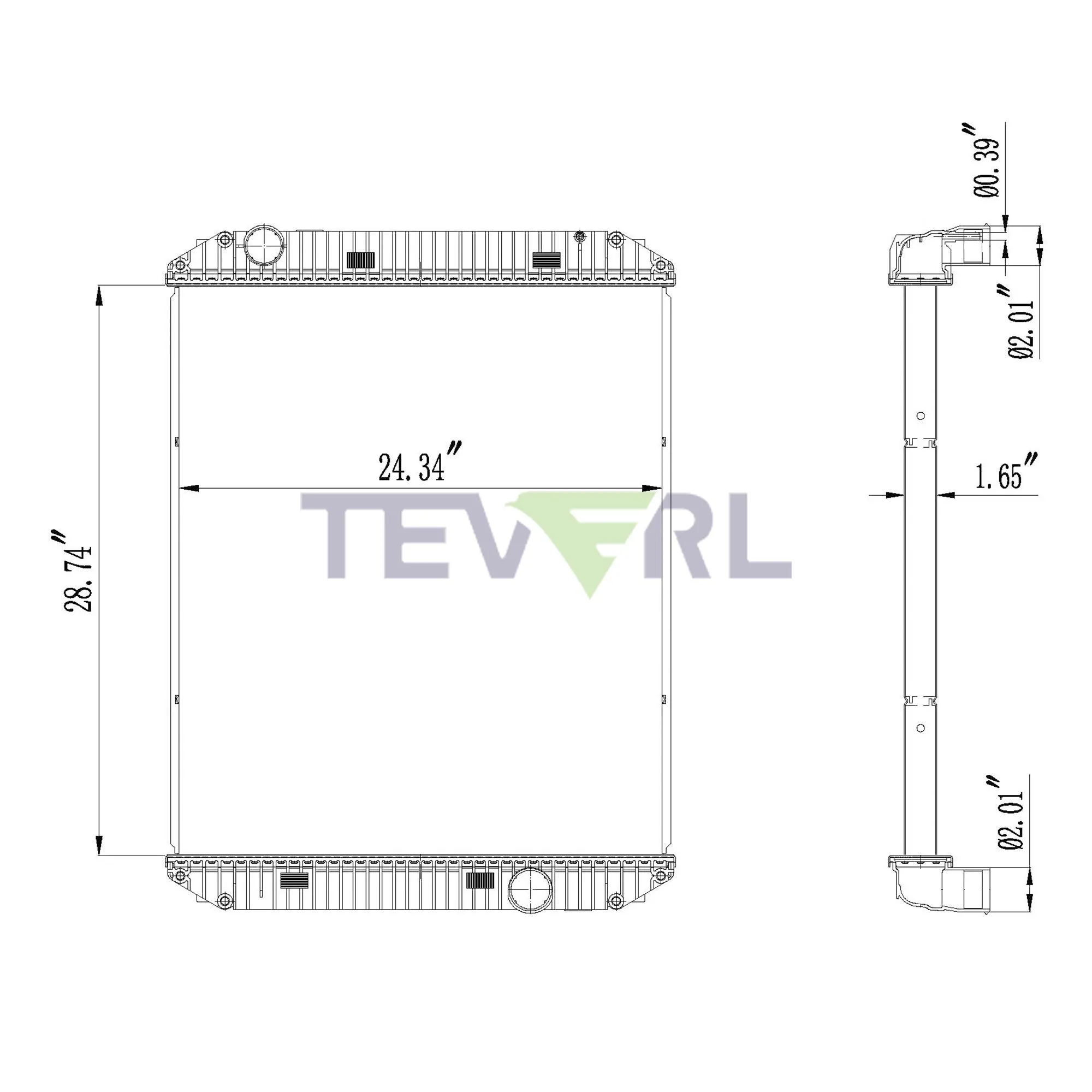 10101027 FREIGHTLINER RADIATOR