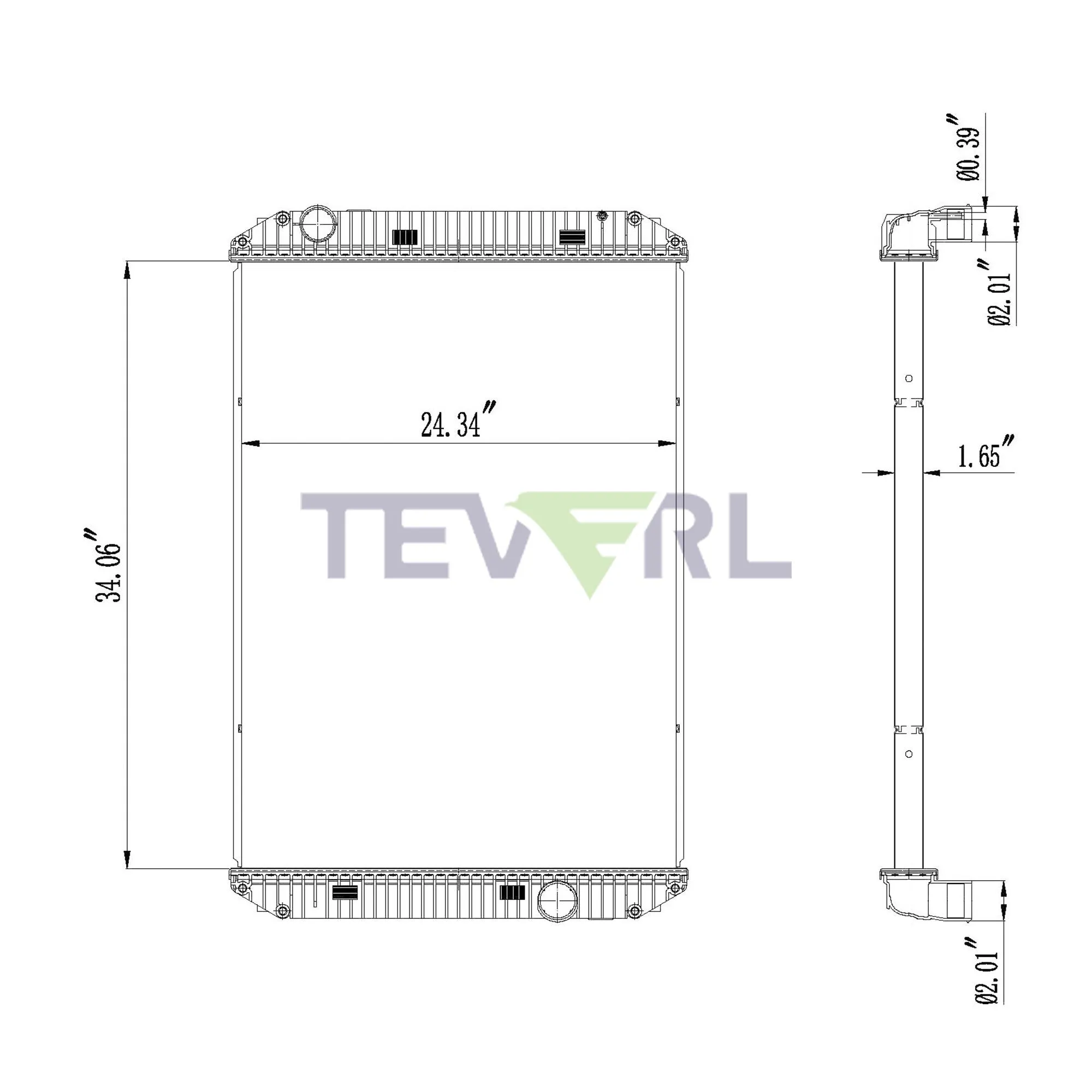 10101028 FREIGHTLINER RADIATOR