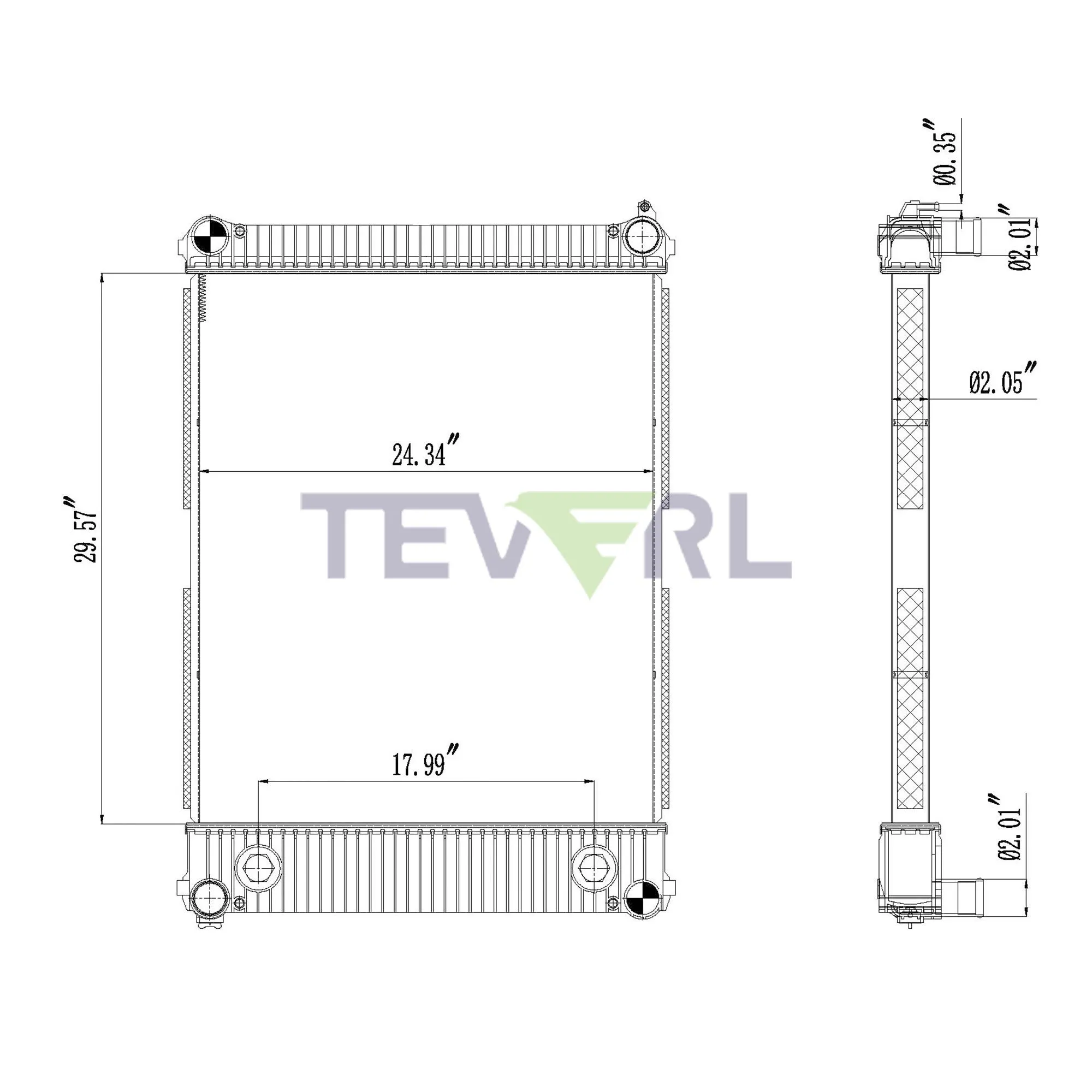 10101029 FREIGHTLINER RADIATOR