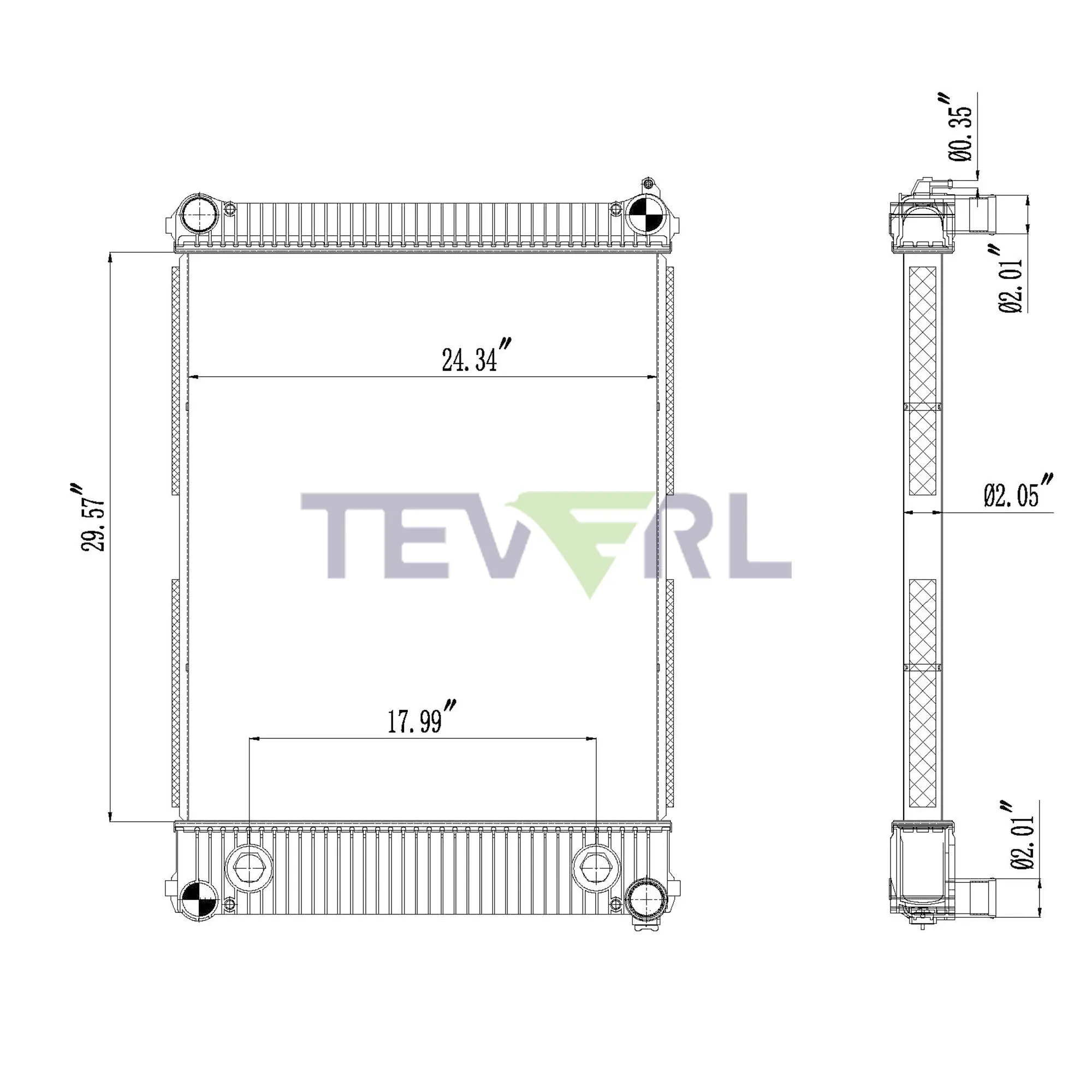 10101030 FREIGHTLINER RADIATOR