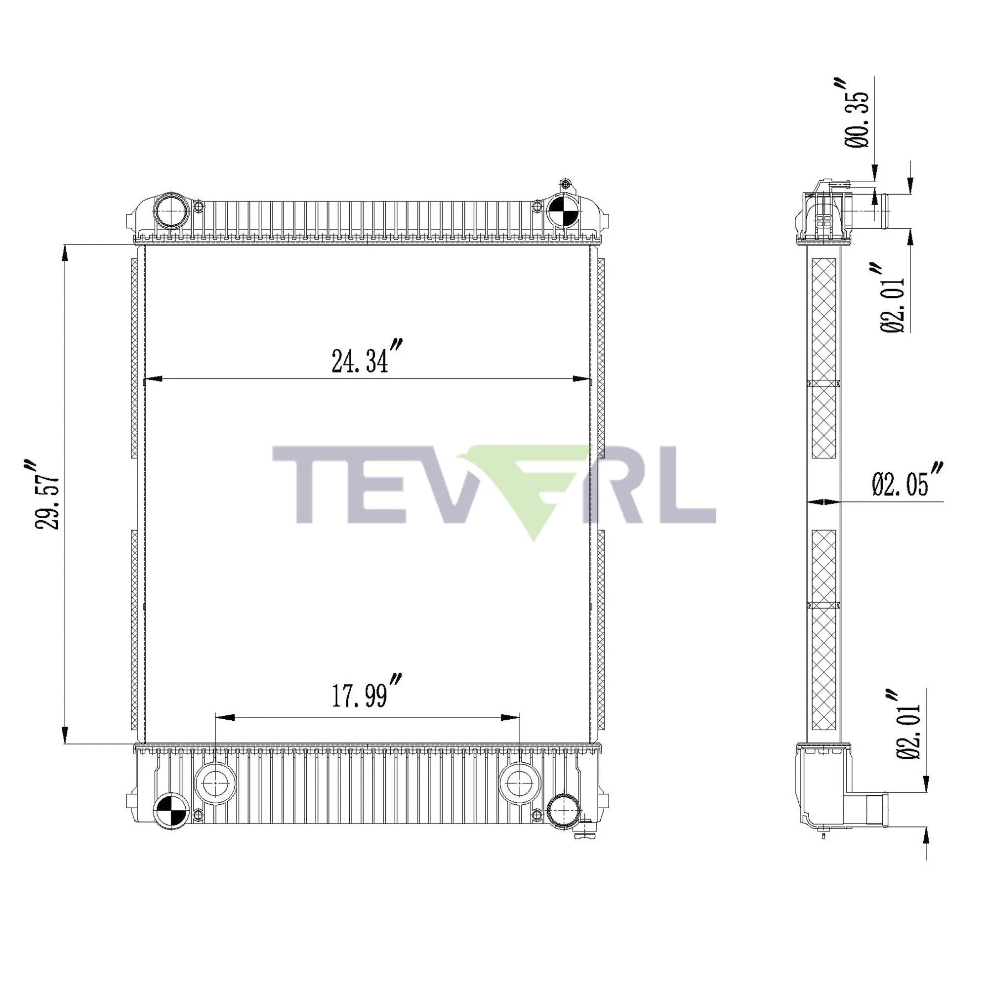 10101031 FREIGHTLINER RADIATOR