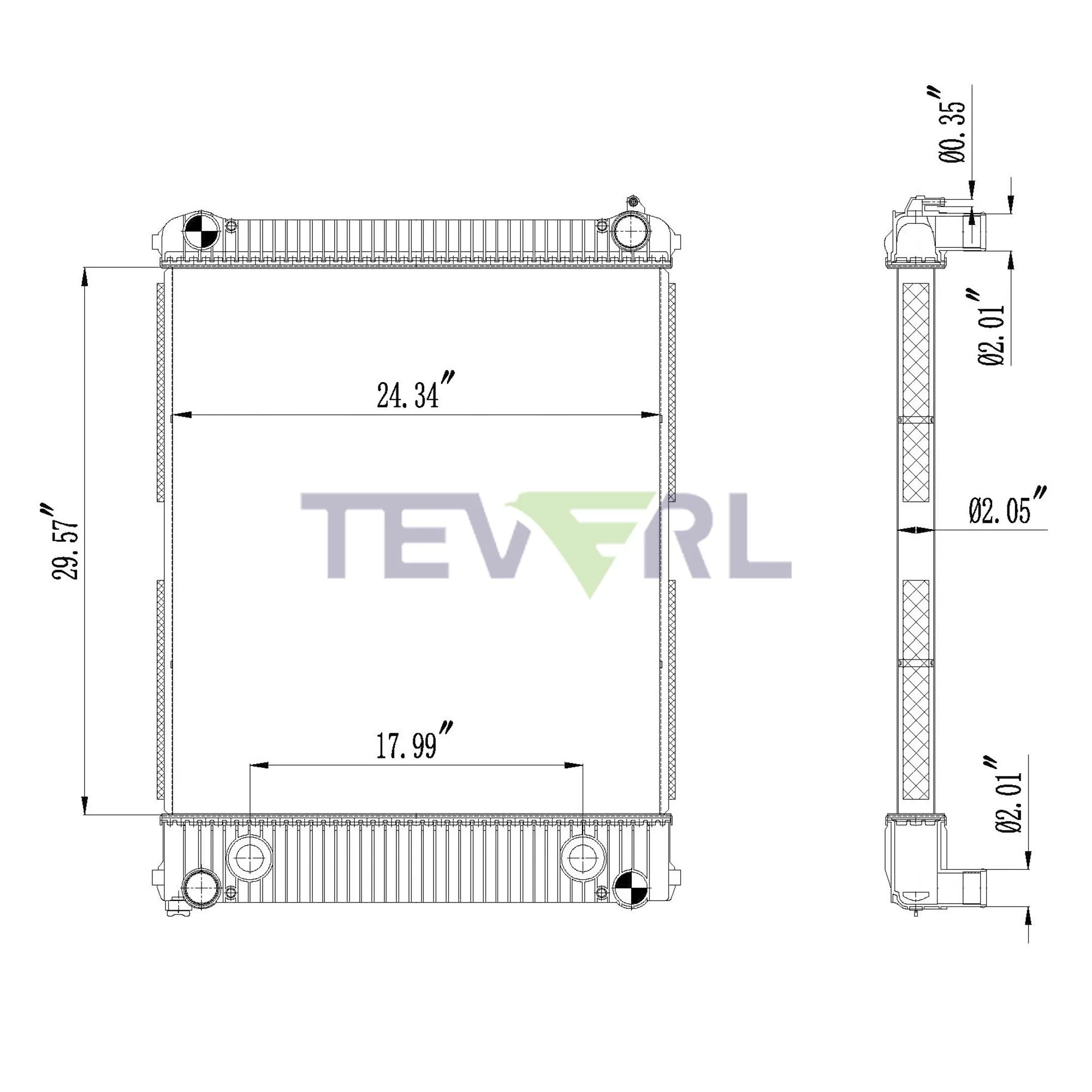 10101032 FREIGHTLINER RADIATOR