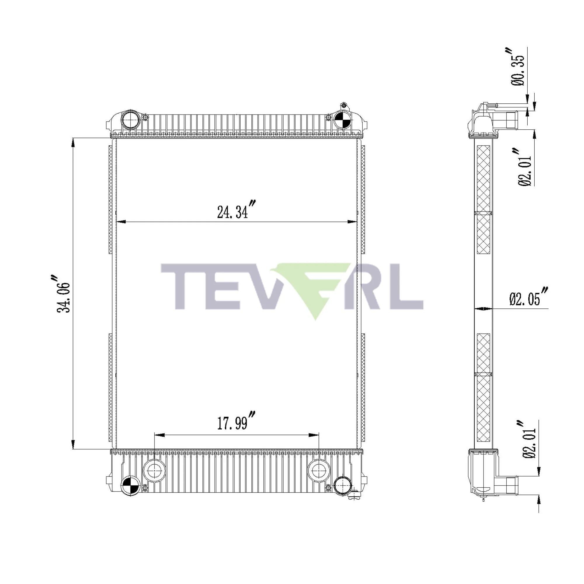 10101033 FREIGHTLINER RADIATOR