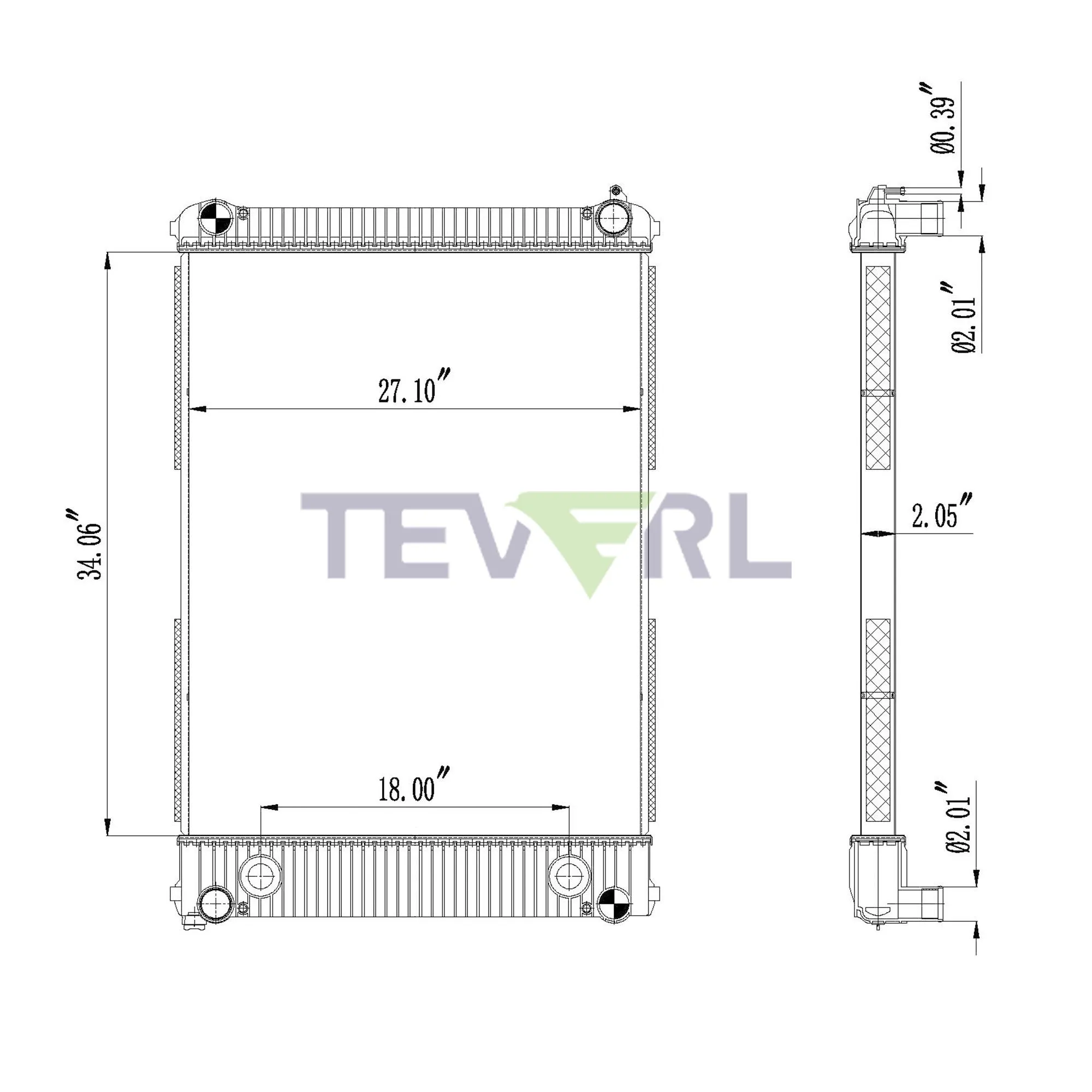 10101034 FREIGHTLINER RADIATOR
