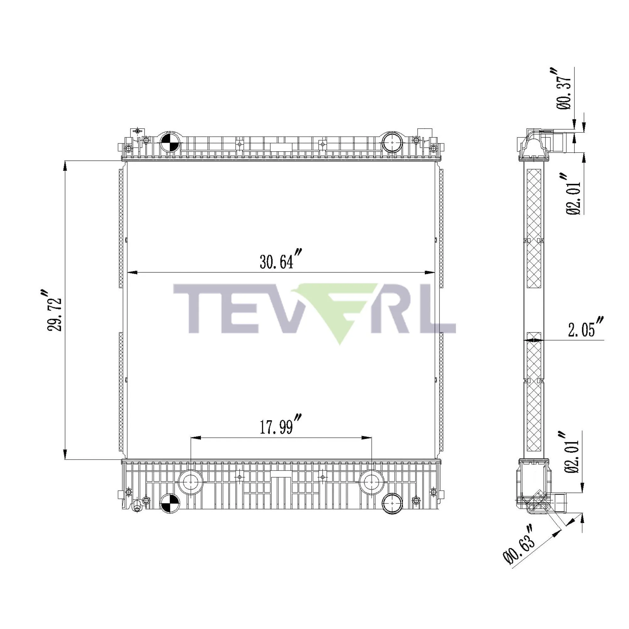 10101035 FREIGHTLINER RADIATOR