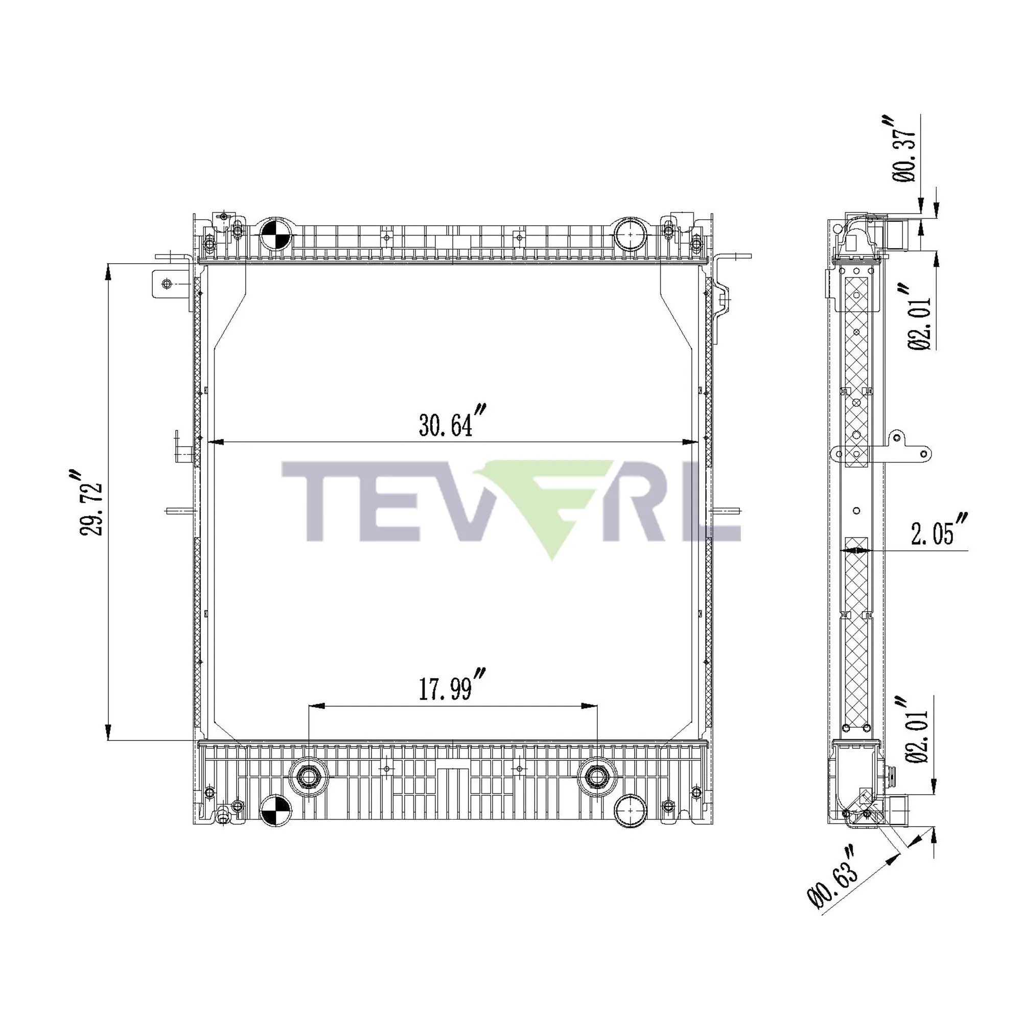 10101036 FREIGHTLINER RADIATOR