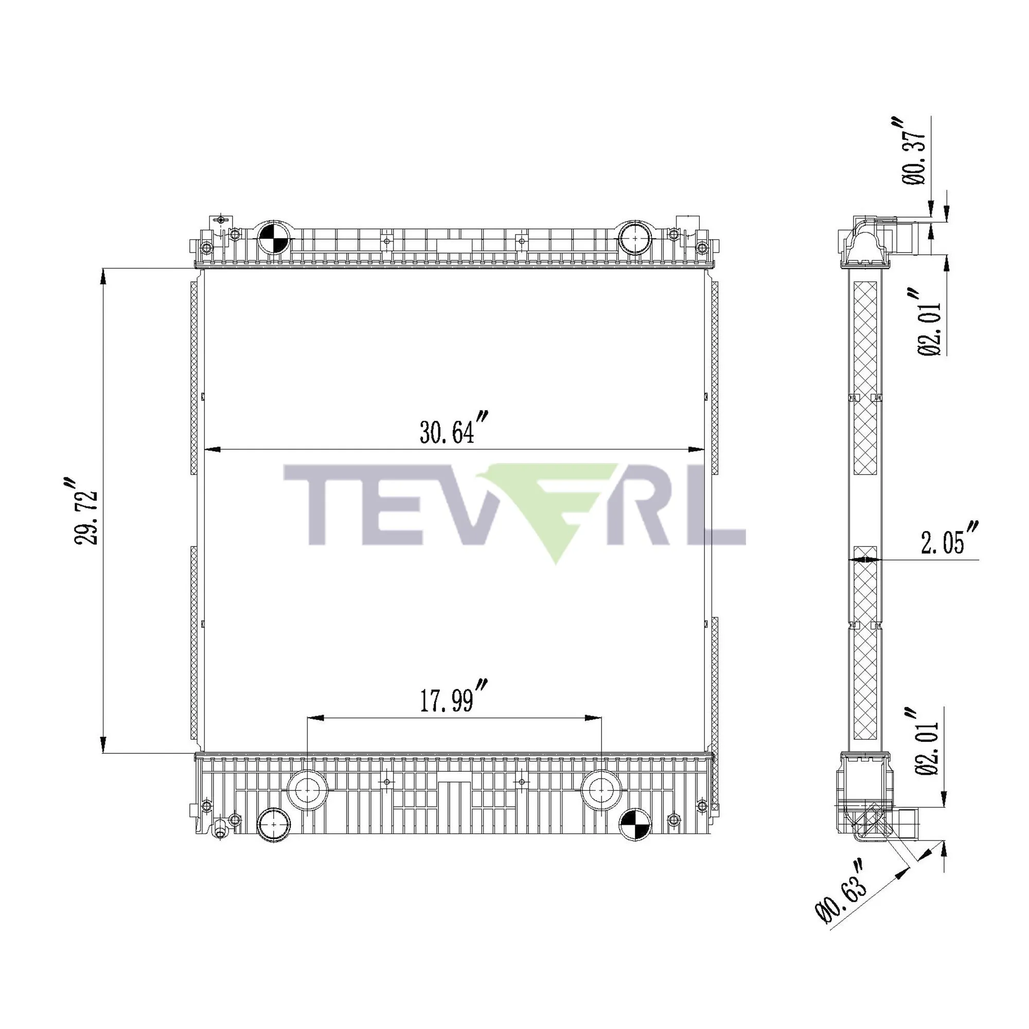 10101037 FREIGHTLINER RADIATOR
