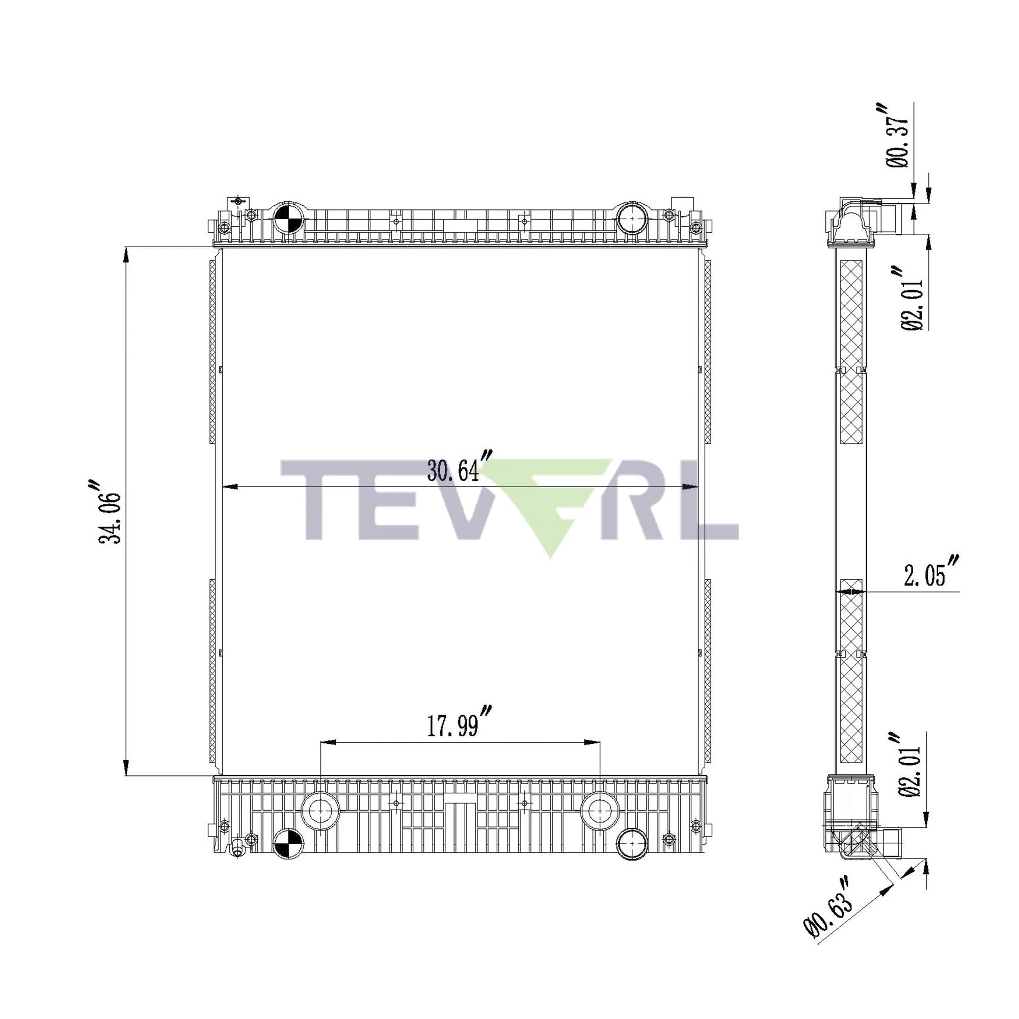 10101038 FREIGHTLINER RADIATOR