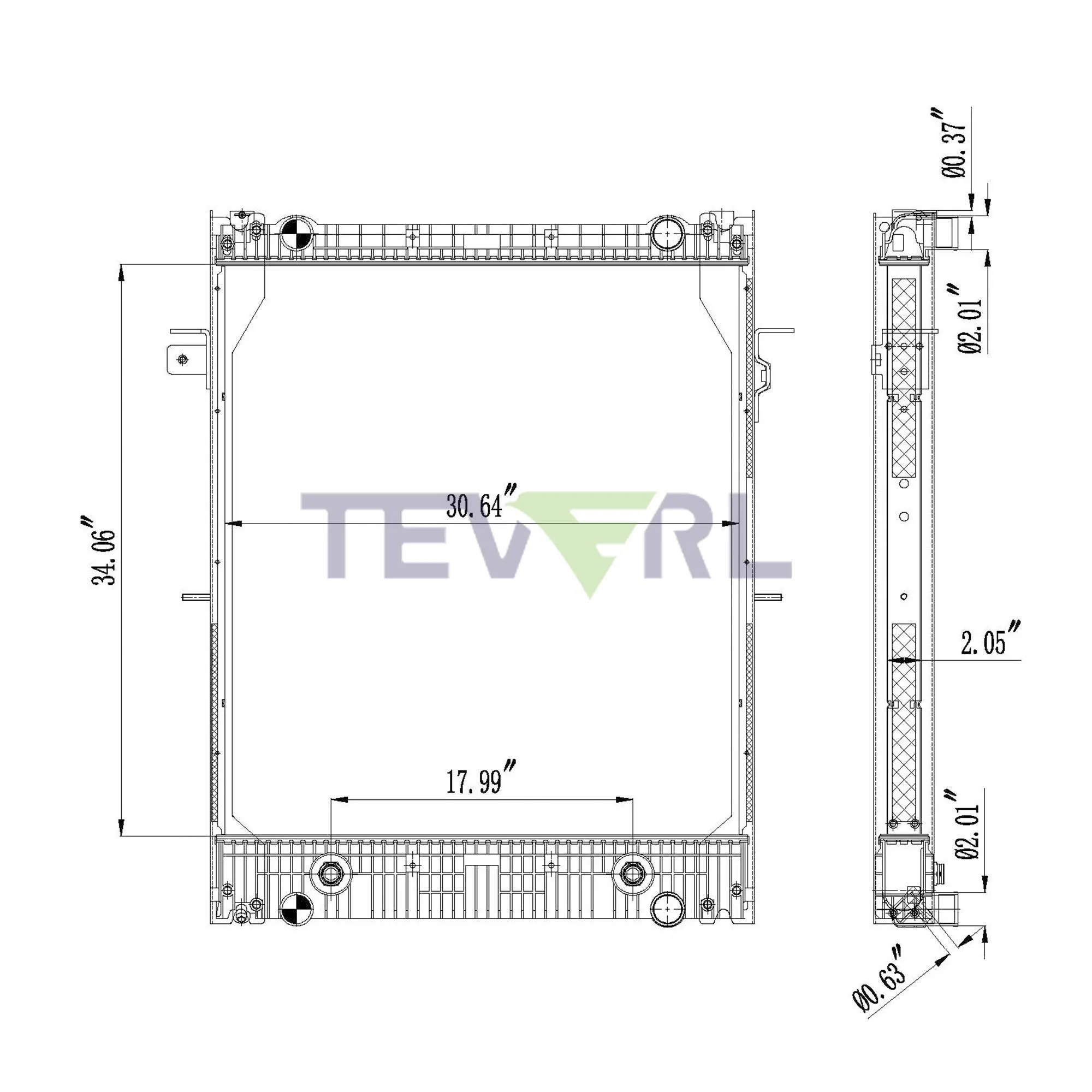 10101039 FREIGHTLINER RADIATOR