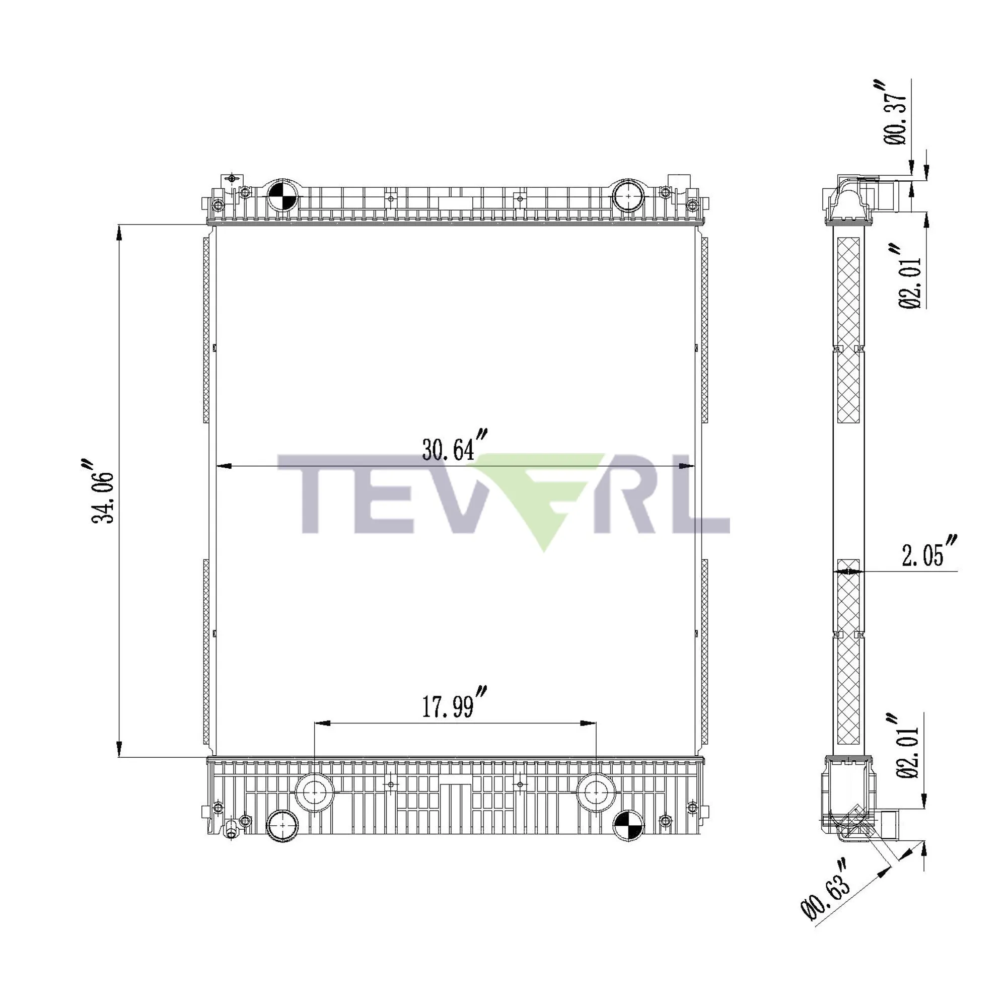 10101040 FREIGHTLINER RADIATOR