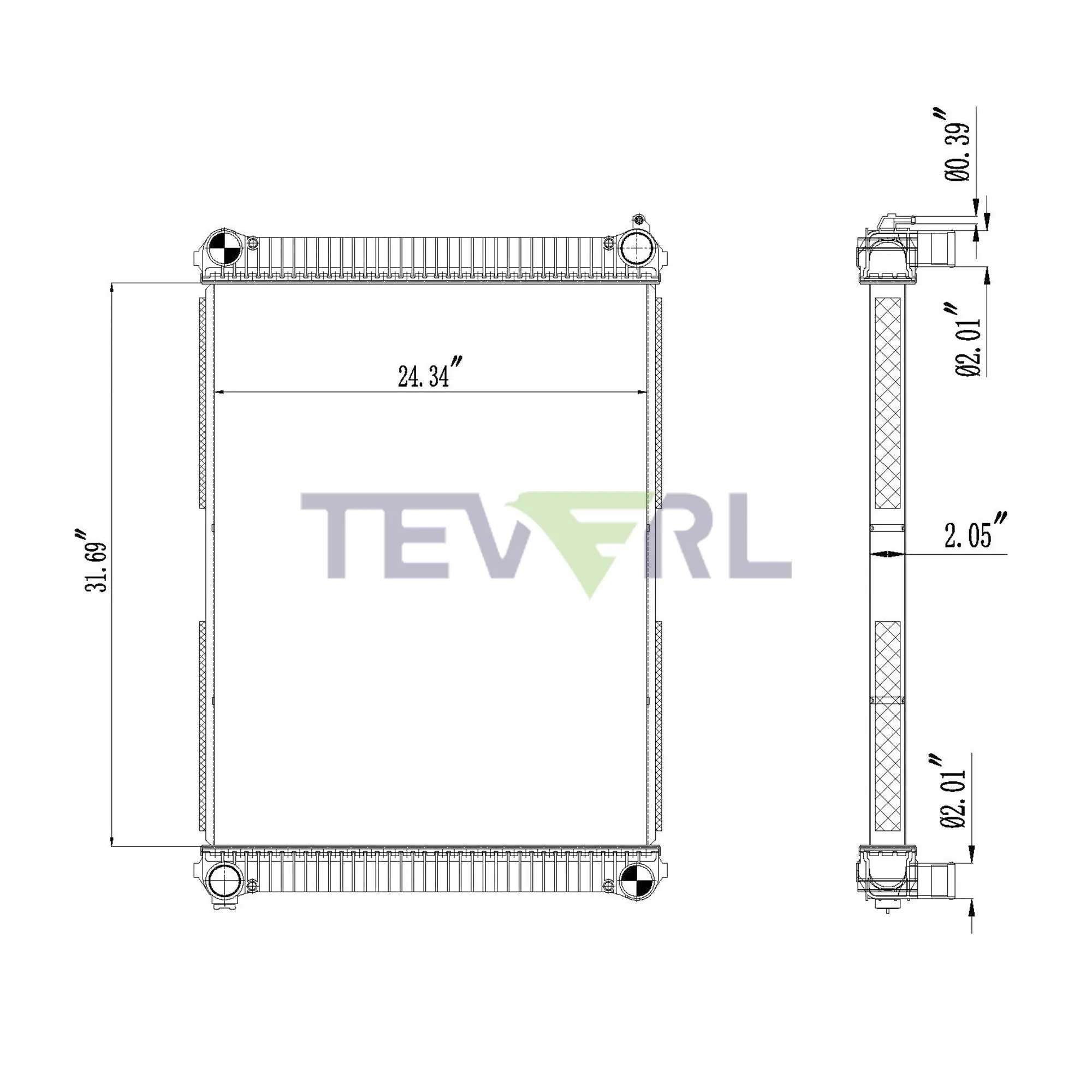 10101042 FREIGHTLINER RADIATOR