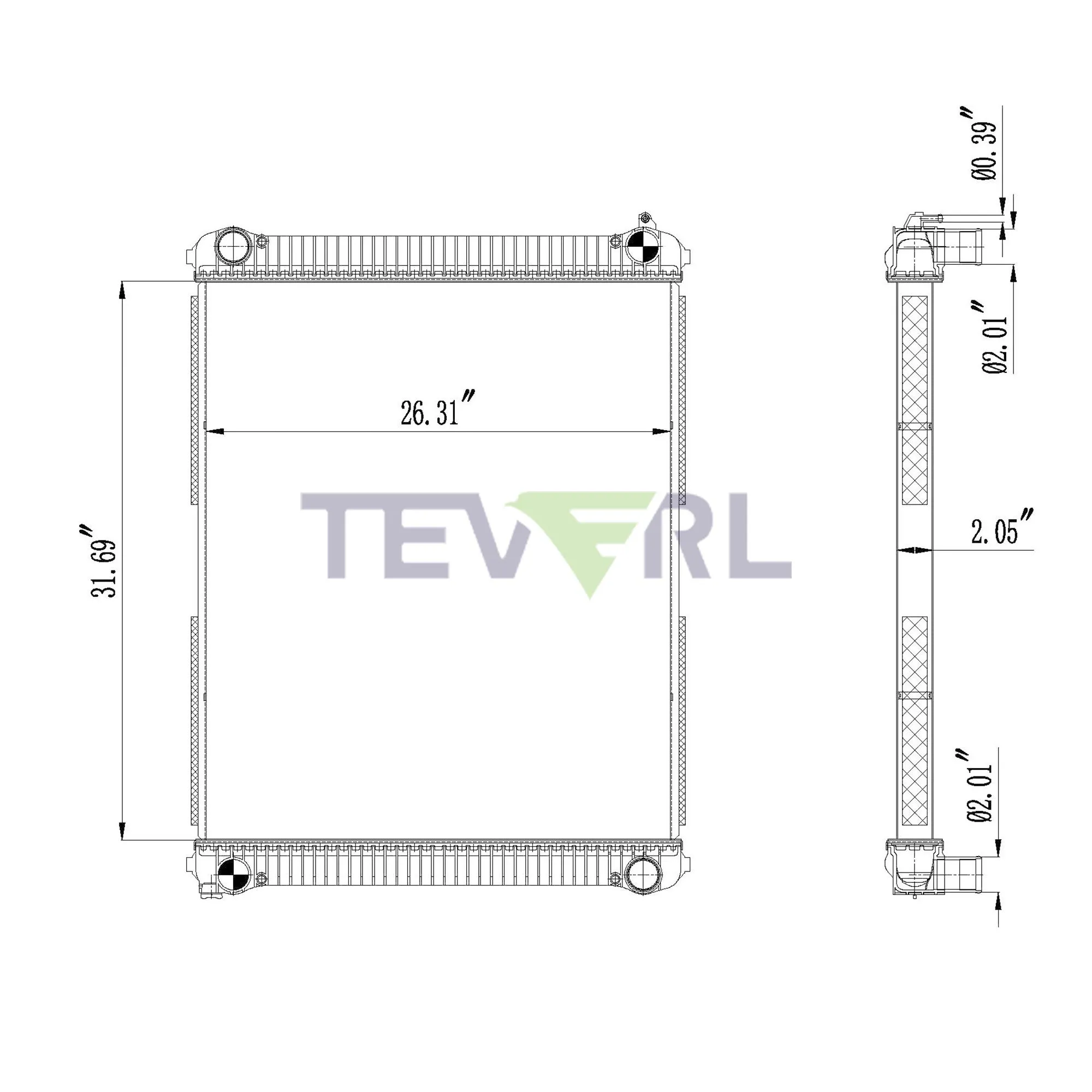 10101044 FREIGHTLINER RADIATOR