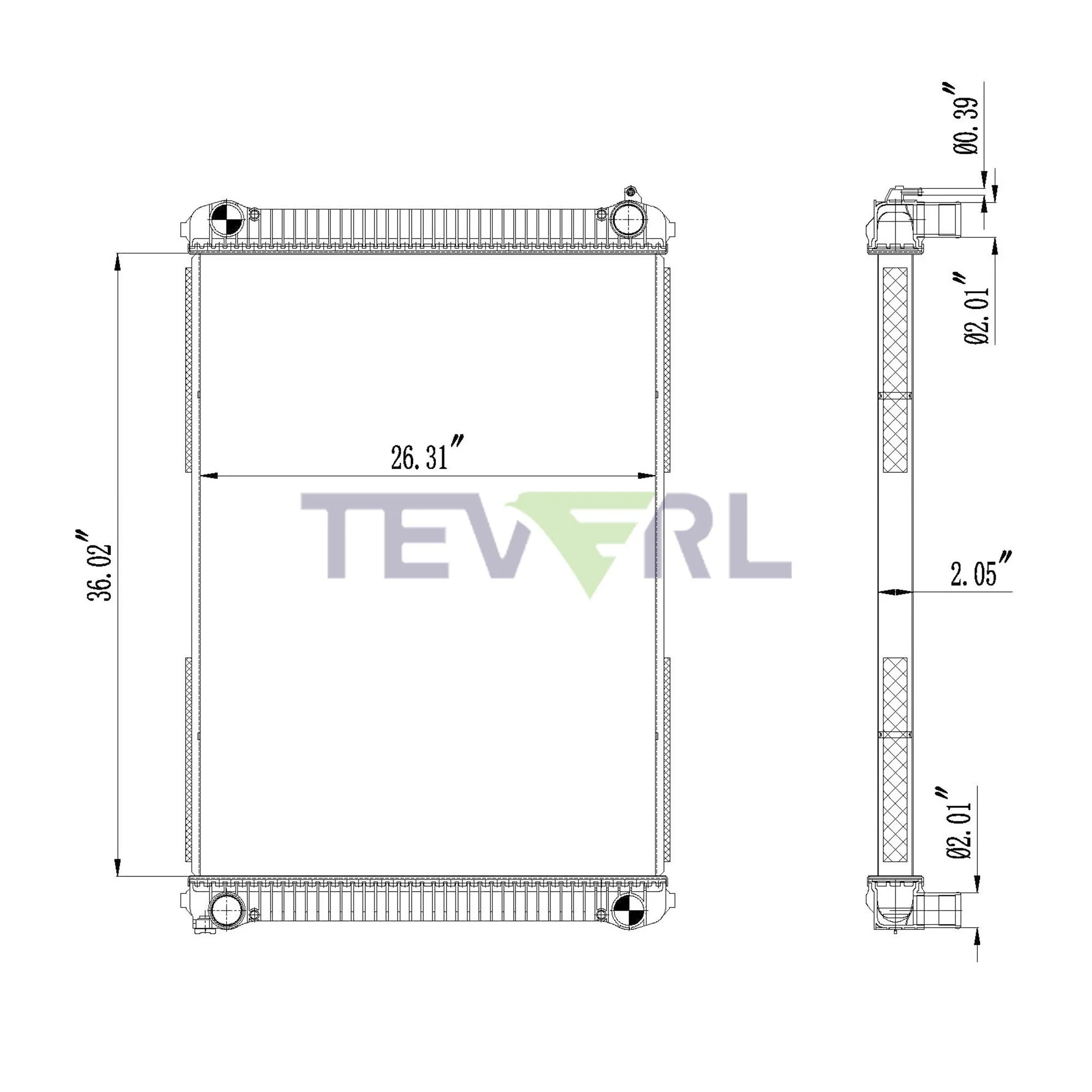 10101045 FREIGHTLINER RADIATOR