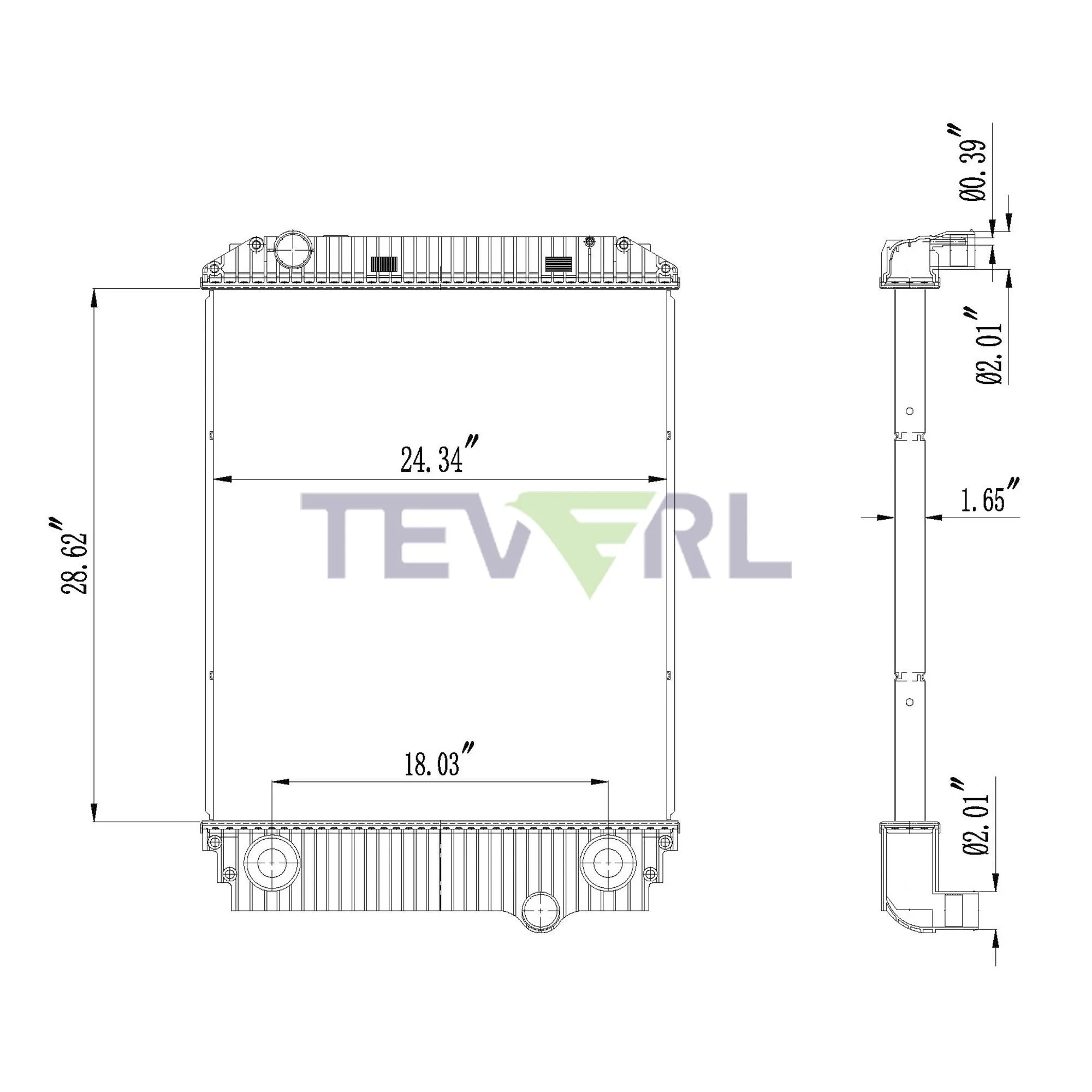 10101046 FREIGHTLINER RADIATOR