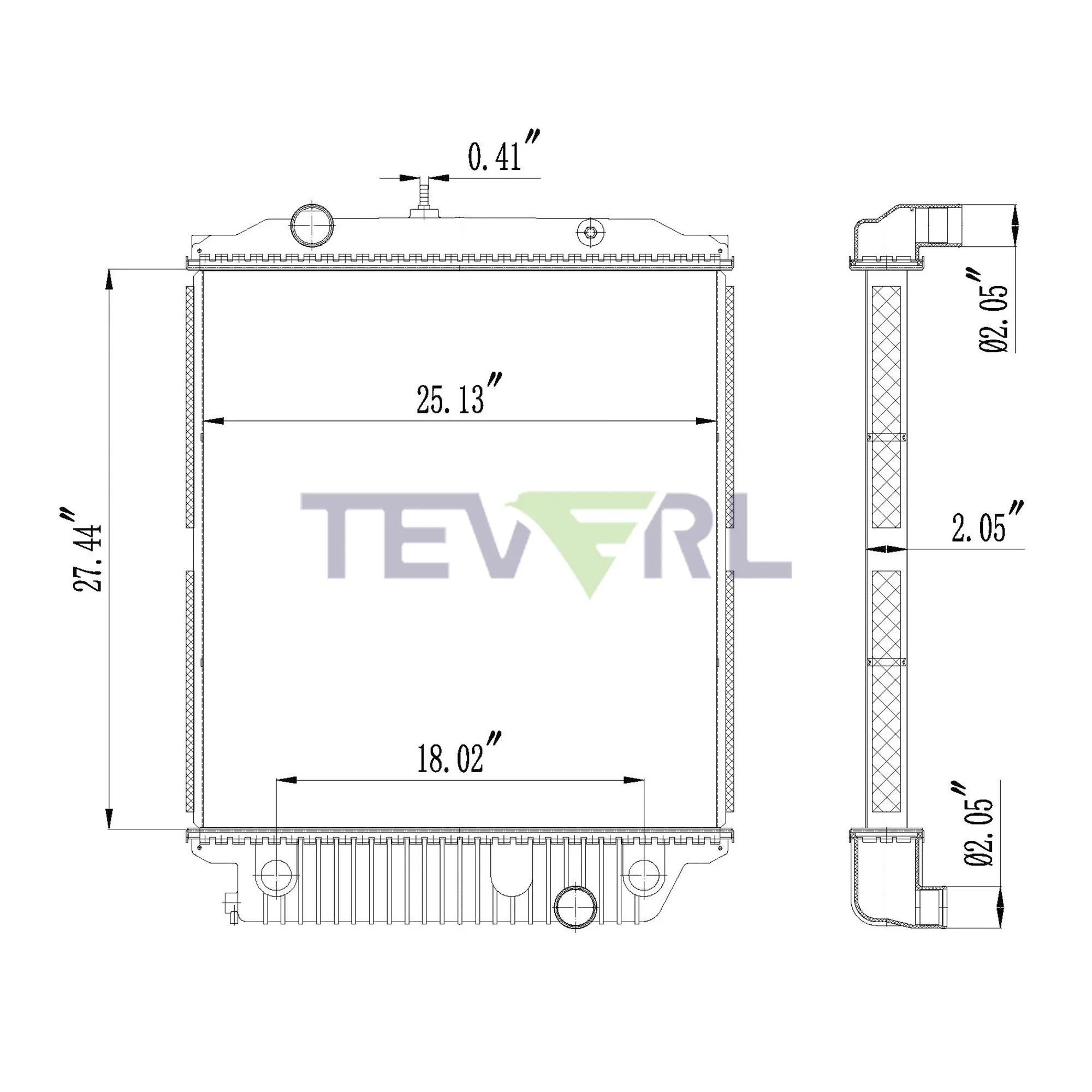 10101049 FREIGHTLINER RADIATOR