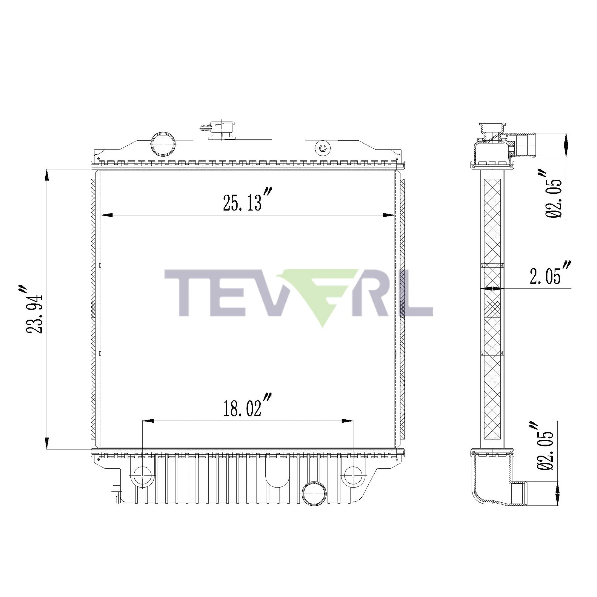 10101051 FREIGHTLINER RADIATOR