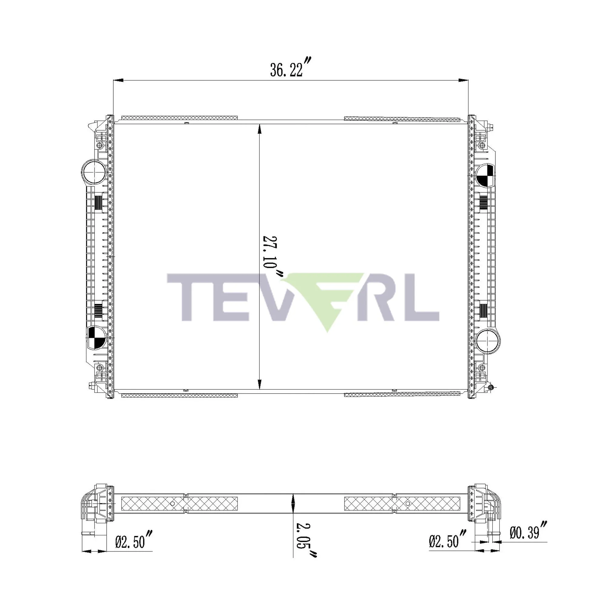 10101053 FREIGHTLINER RADIATOR
