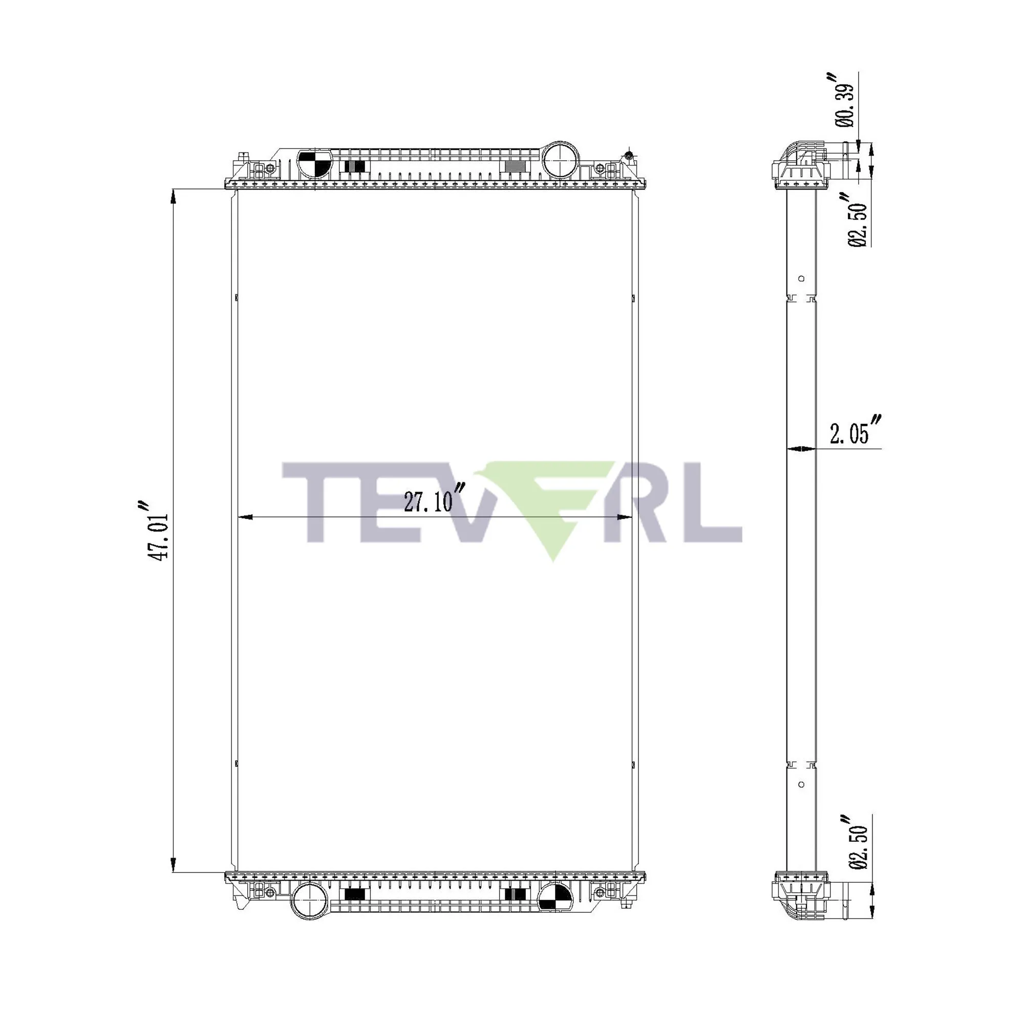 10101054 FREIGHTLINER RADIATOR