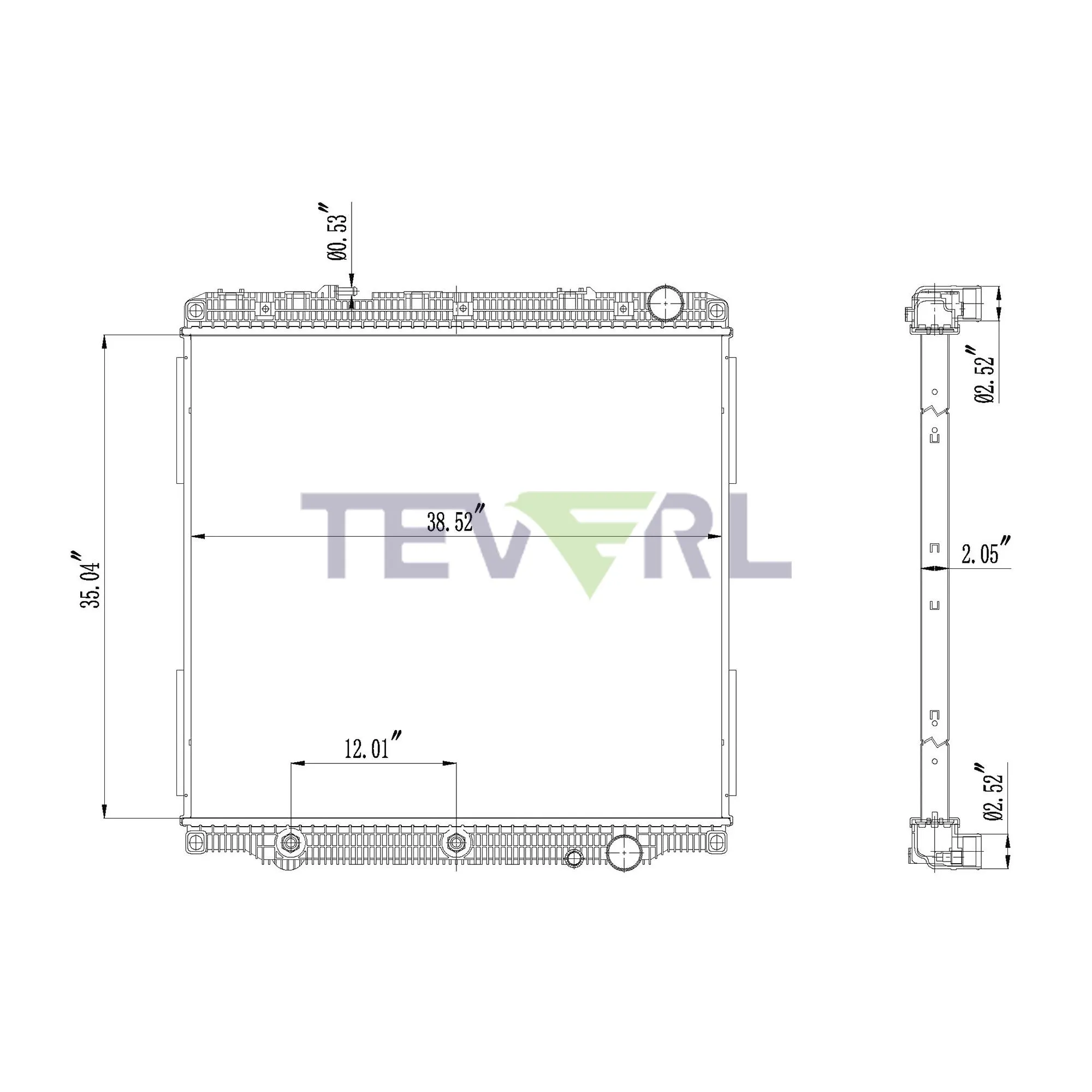 10101055 FREIGHTLINER RADIATOR