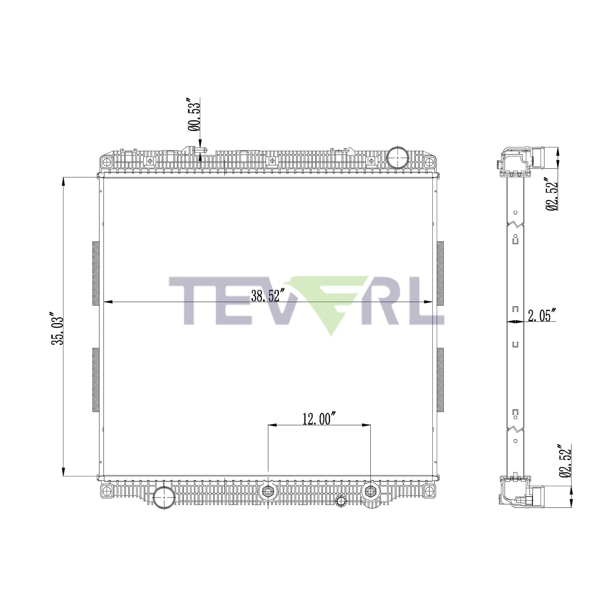 10101057 FREIGHTLINER RADIATOR