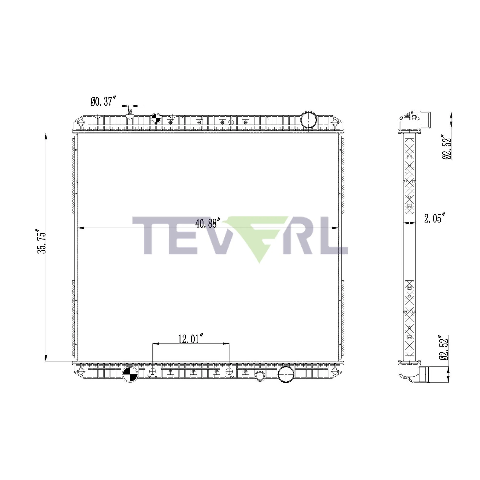 10101059 FREIGHTLINER RADIATOR