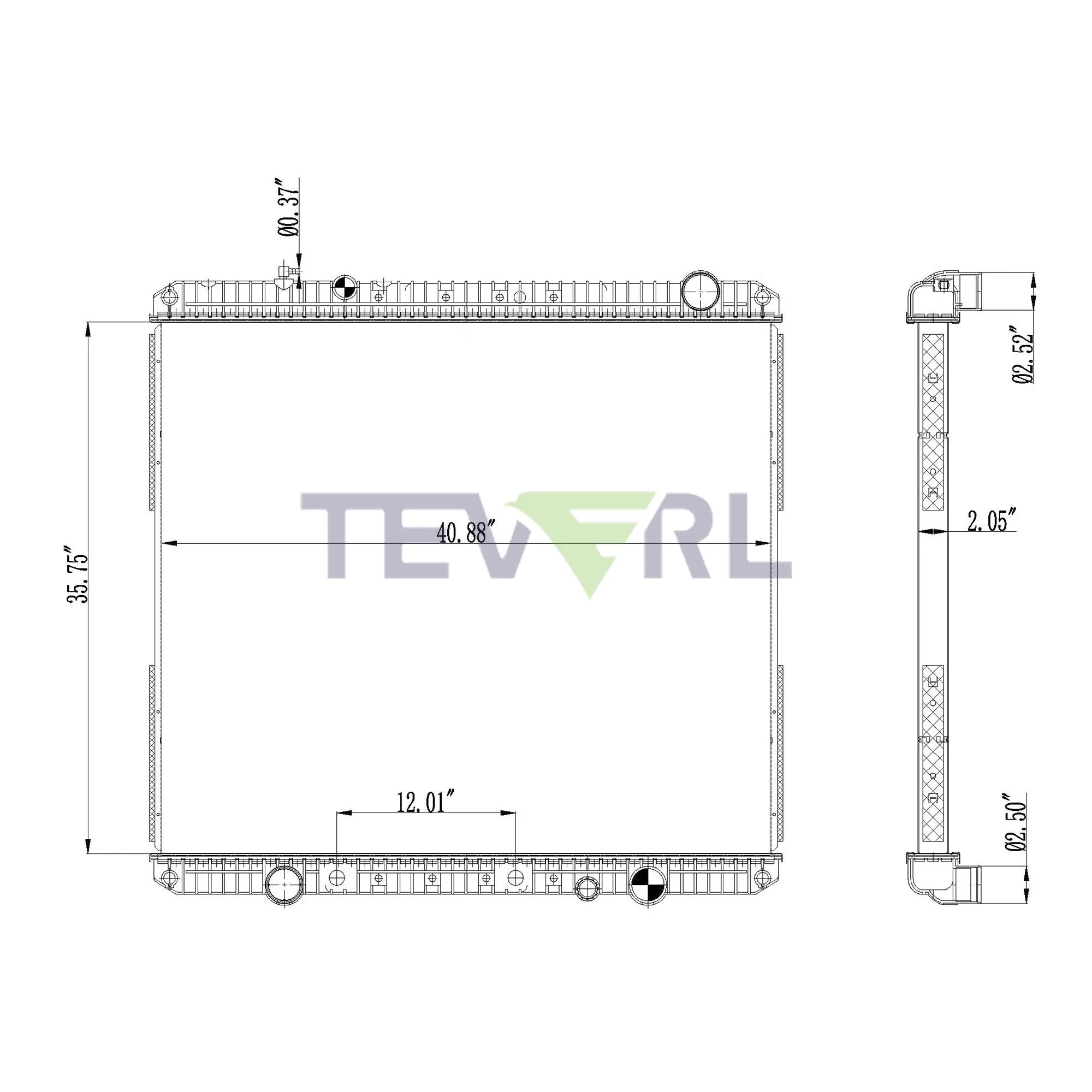 10101060 FREIGHTLINER RADIATOR