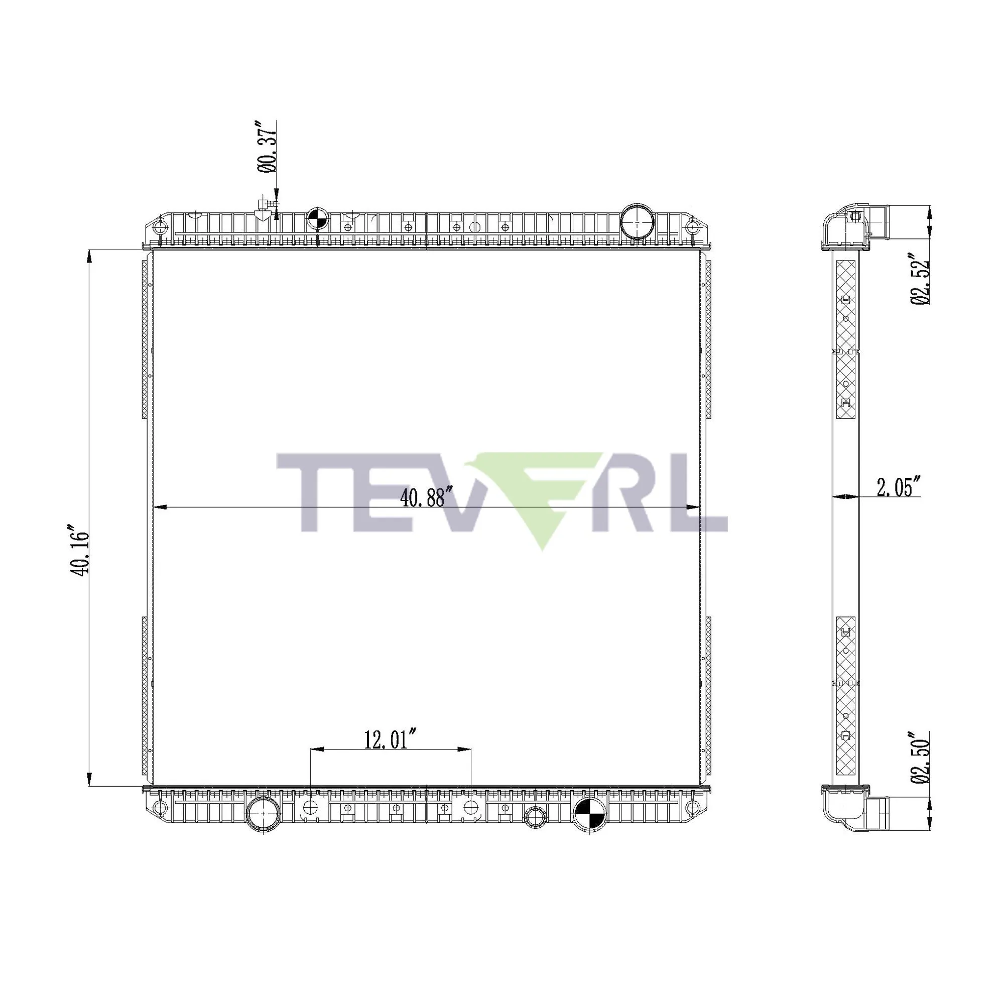 10101061 FREIGHTLINER RADIATOR