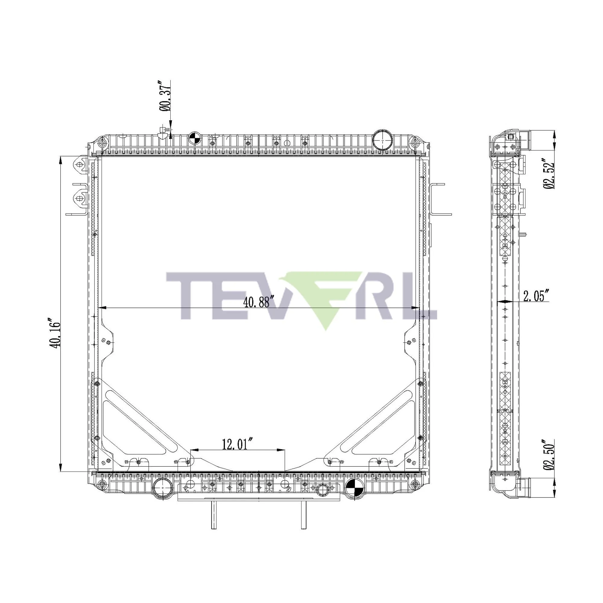 10101062 FREIGHTLINER RADIATOR
