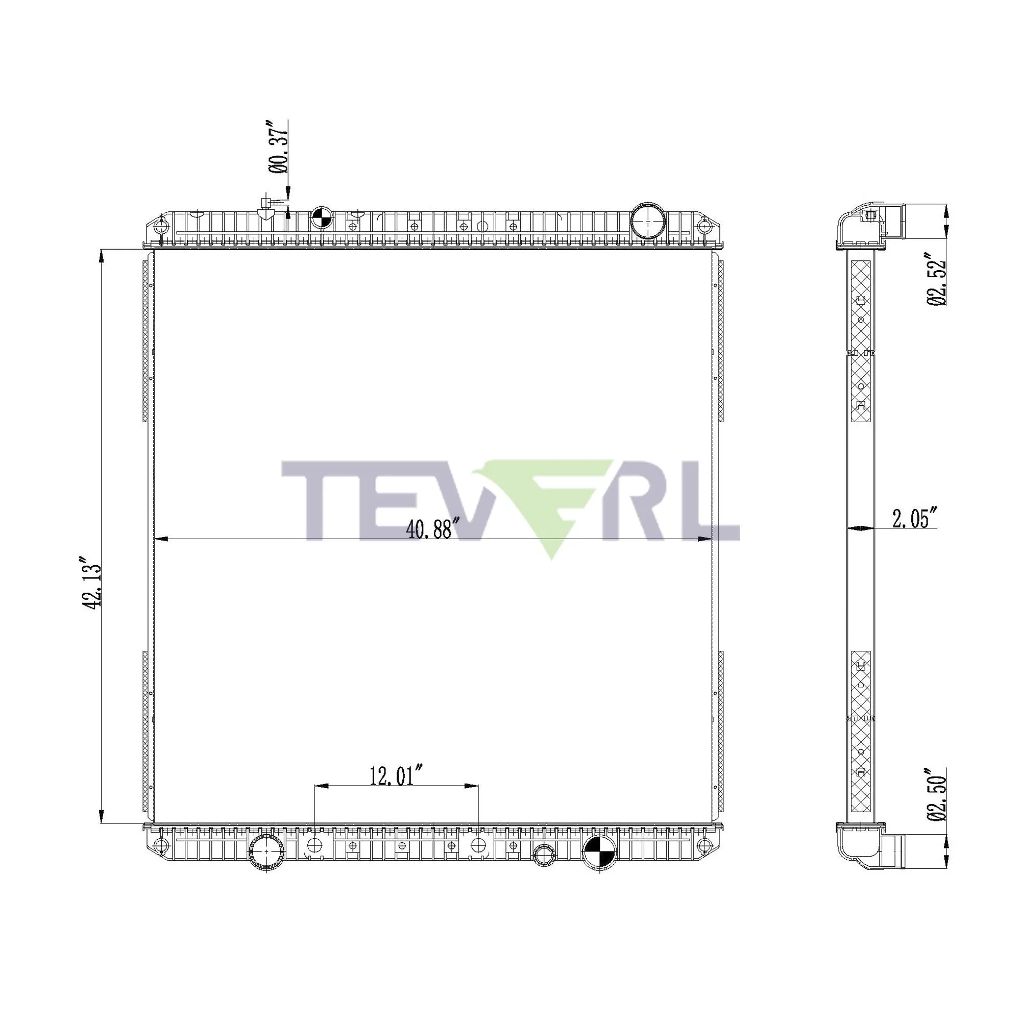 10101064 FREIGHTLINER RADIATOR