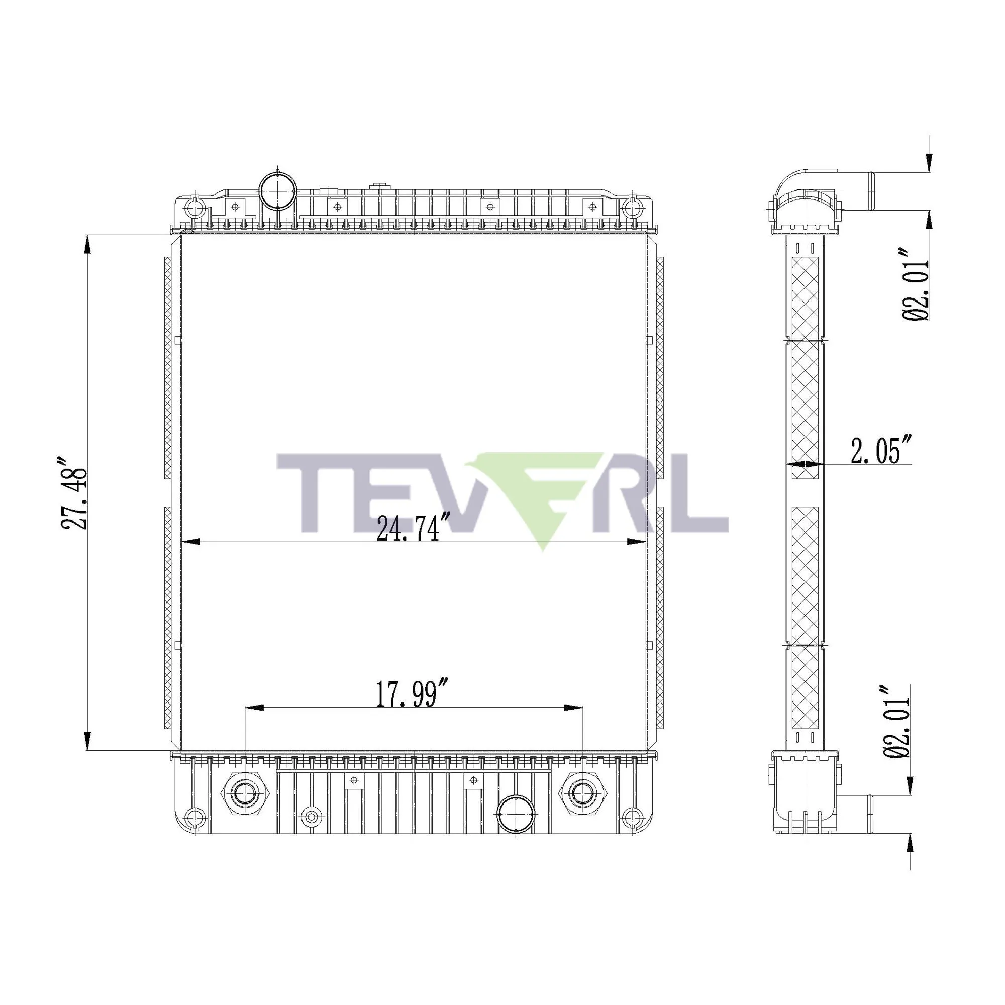 10101065 FREIGHTLINER RADIATOR