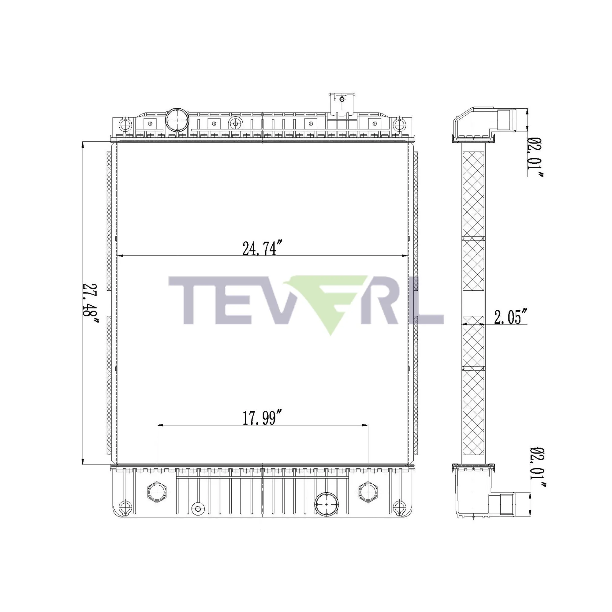 10101067 FREIGHTLINER RADIATOR