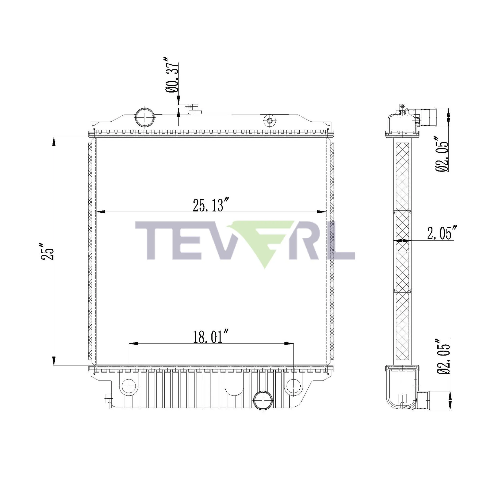 10101069 BLUEBIRD RADIATOR